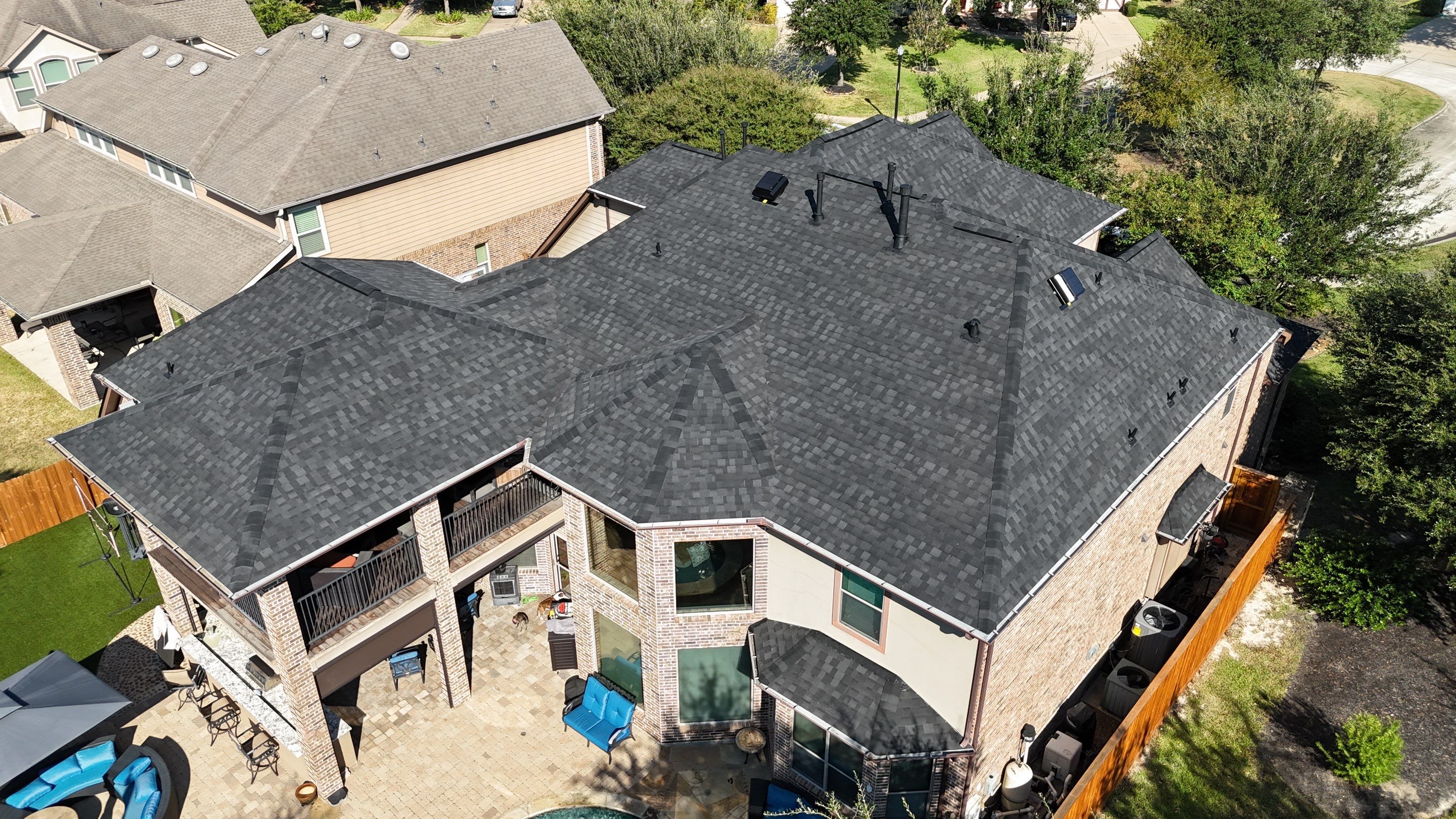 Residential Roofing Installation using IKO Dynasty by Core Four Roofing
