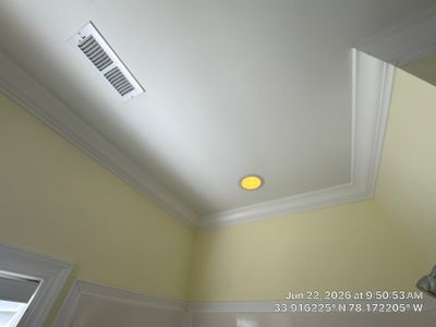 Oak Island Bathroom Ceiling Leak Repair and Restoration