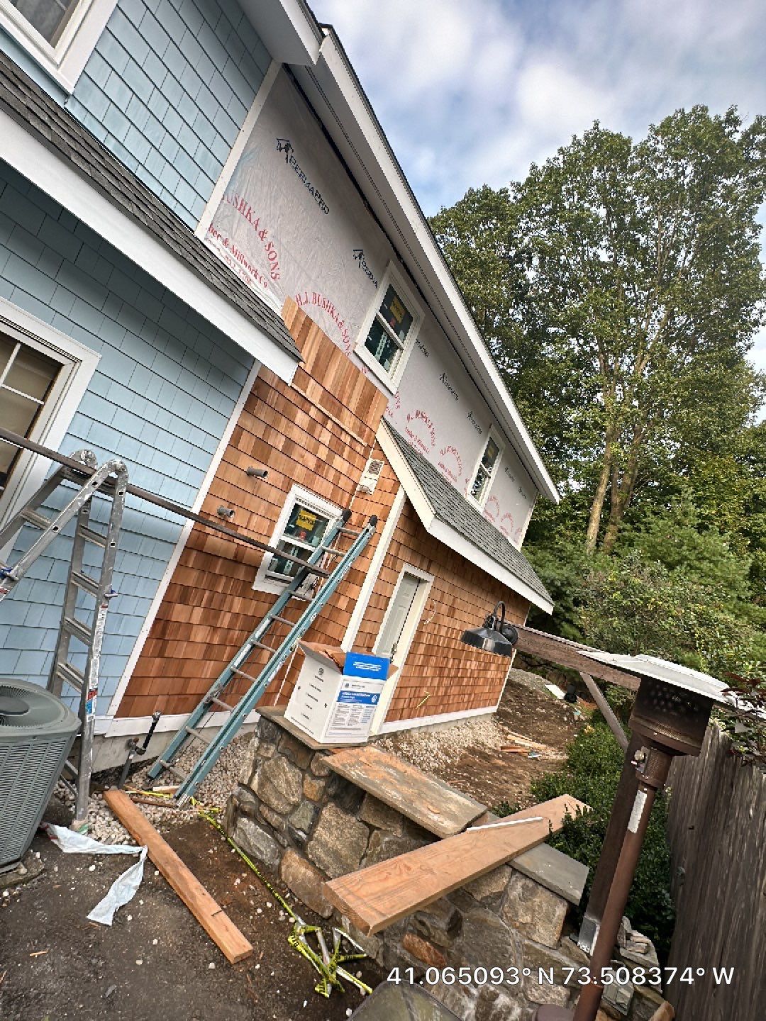 Siding Installation using Wood Shake by A Plus Exterior