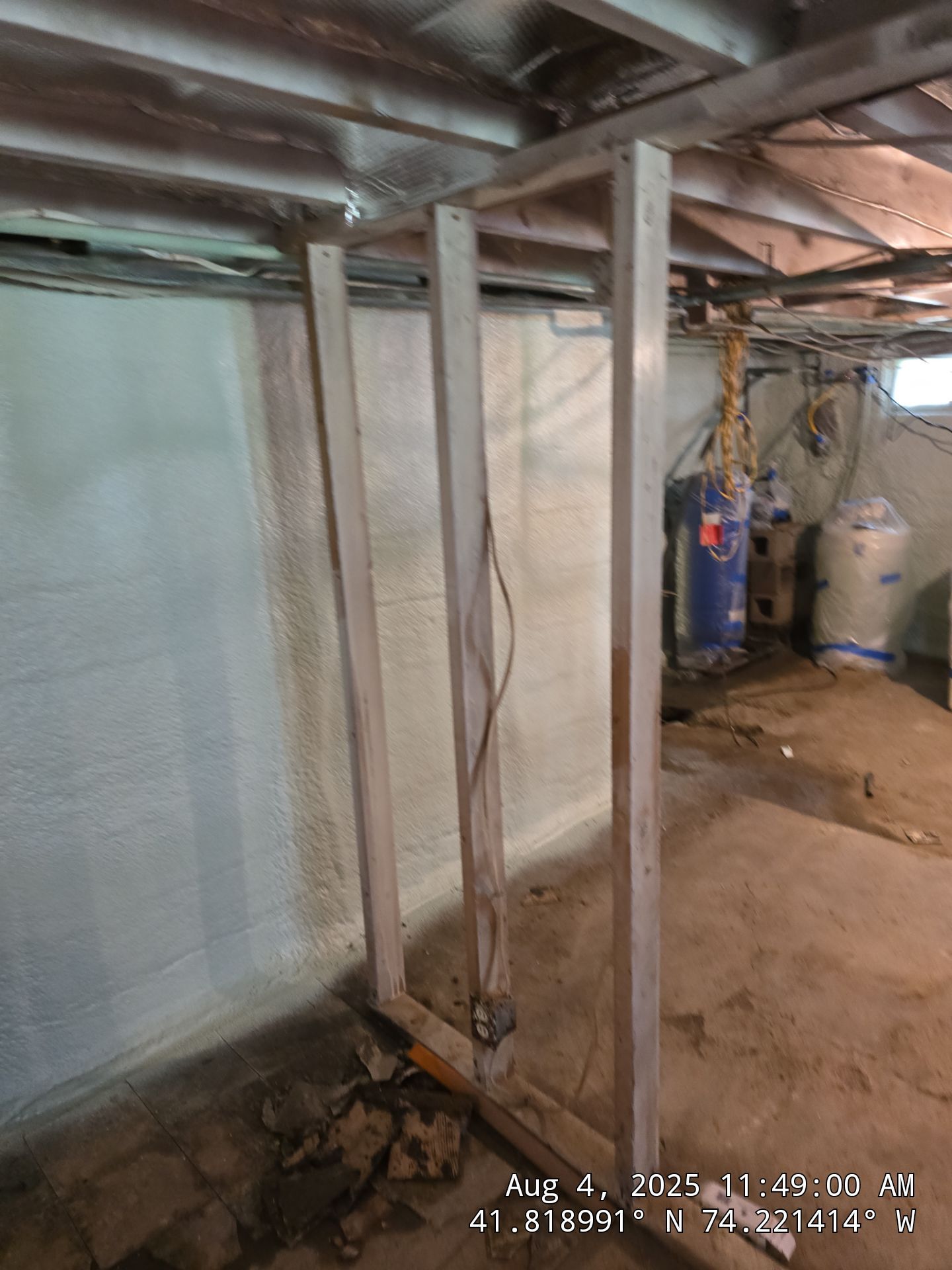 Master bedroom Exterior Walls using open cell spray foam by NYS Foam & Energy