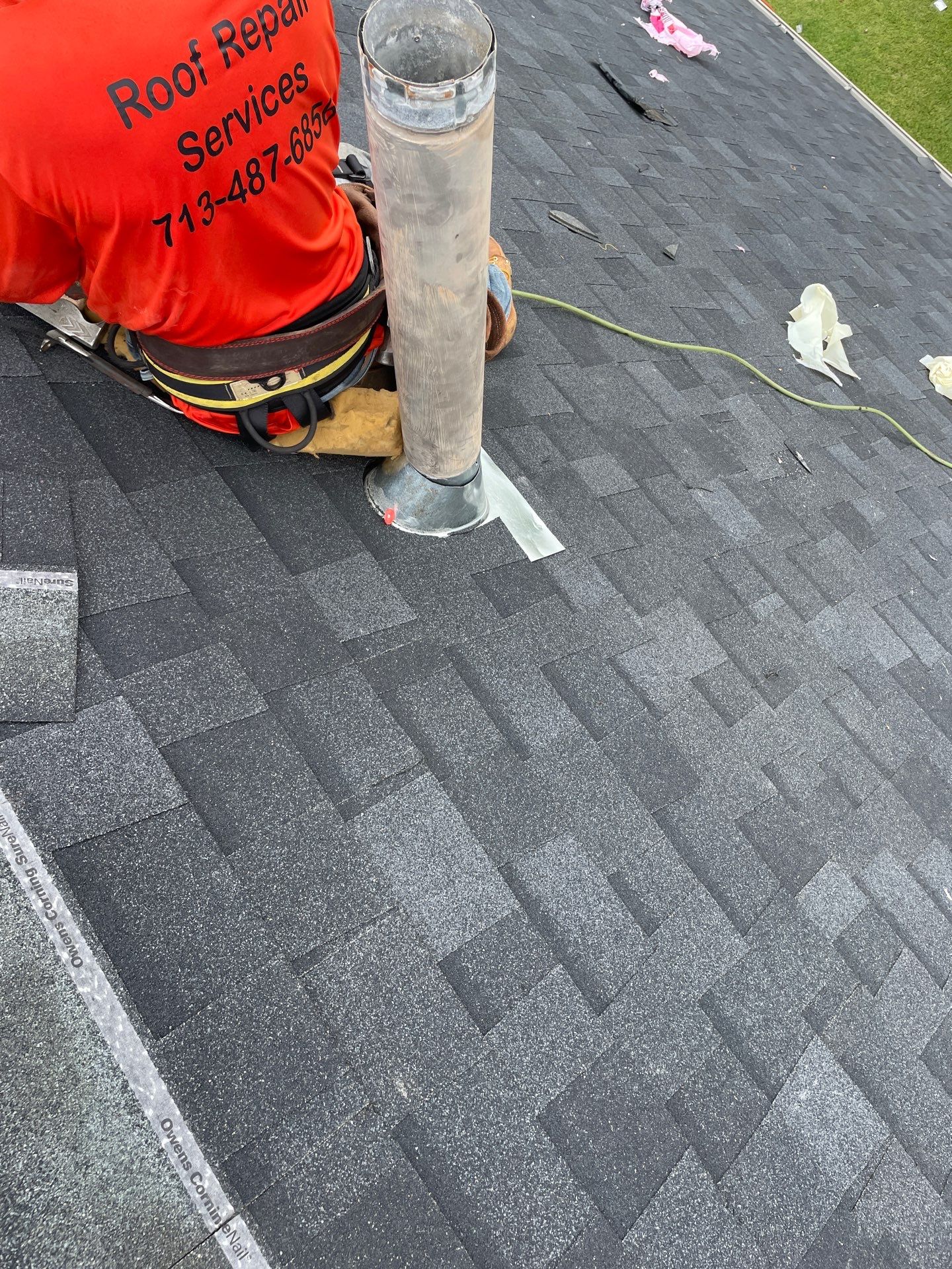 Residential Roofing Installation using Owen's Corning Duration (Lifetime) Shingles by Roof Repair Company