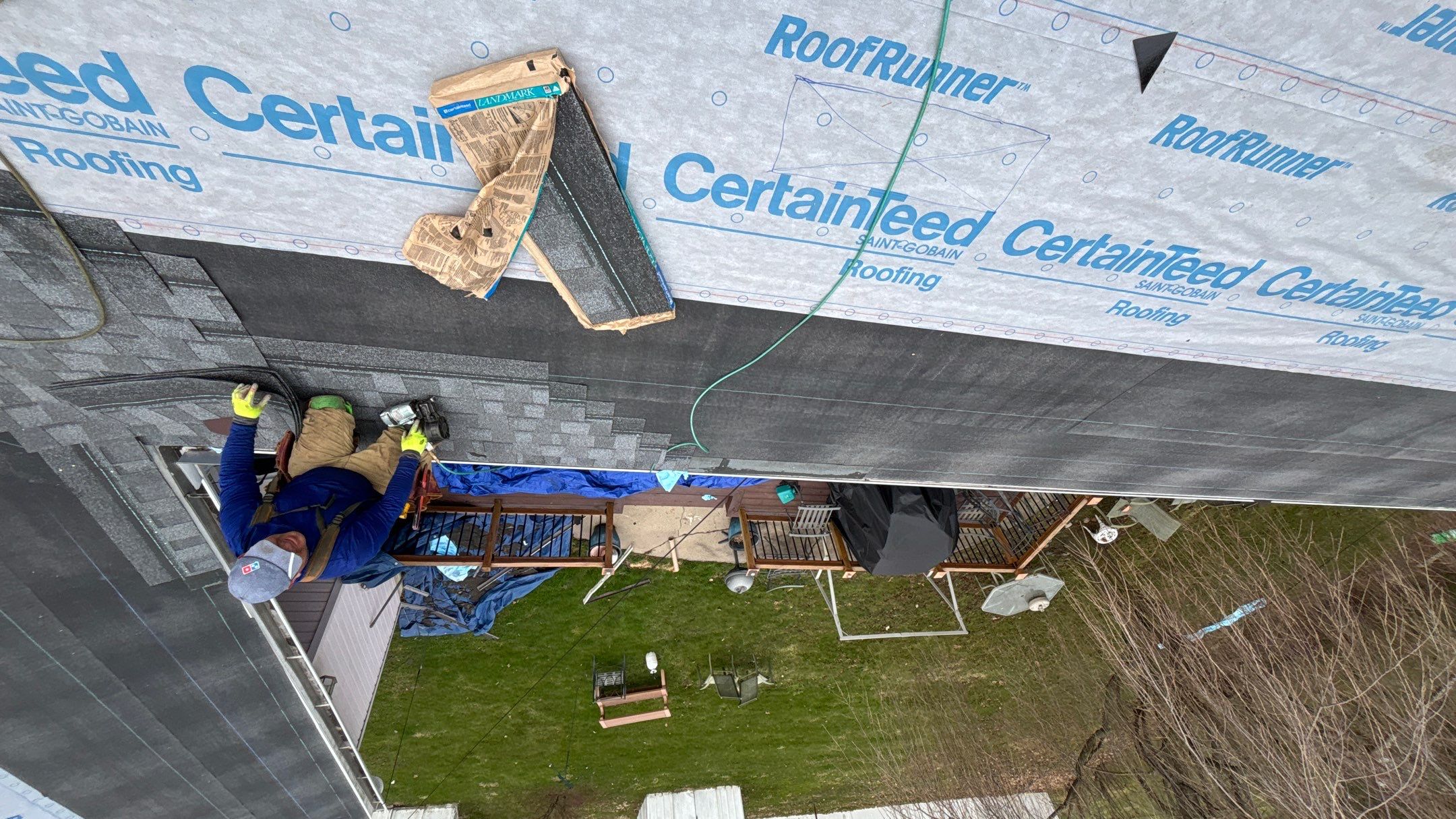 Roof Replacement using CertainTeed Landmark Pewter by 180 Contractors