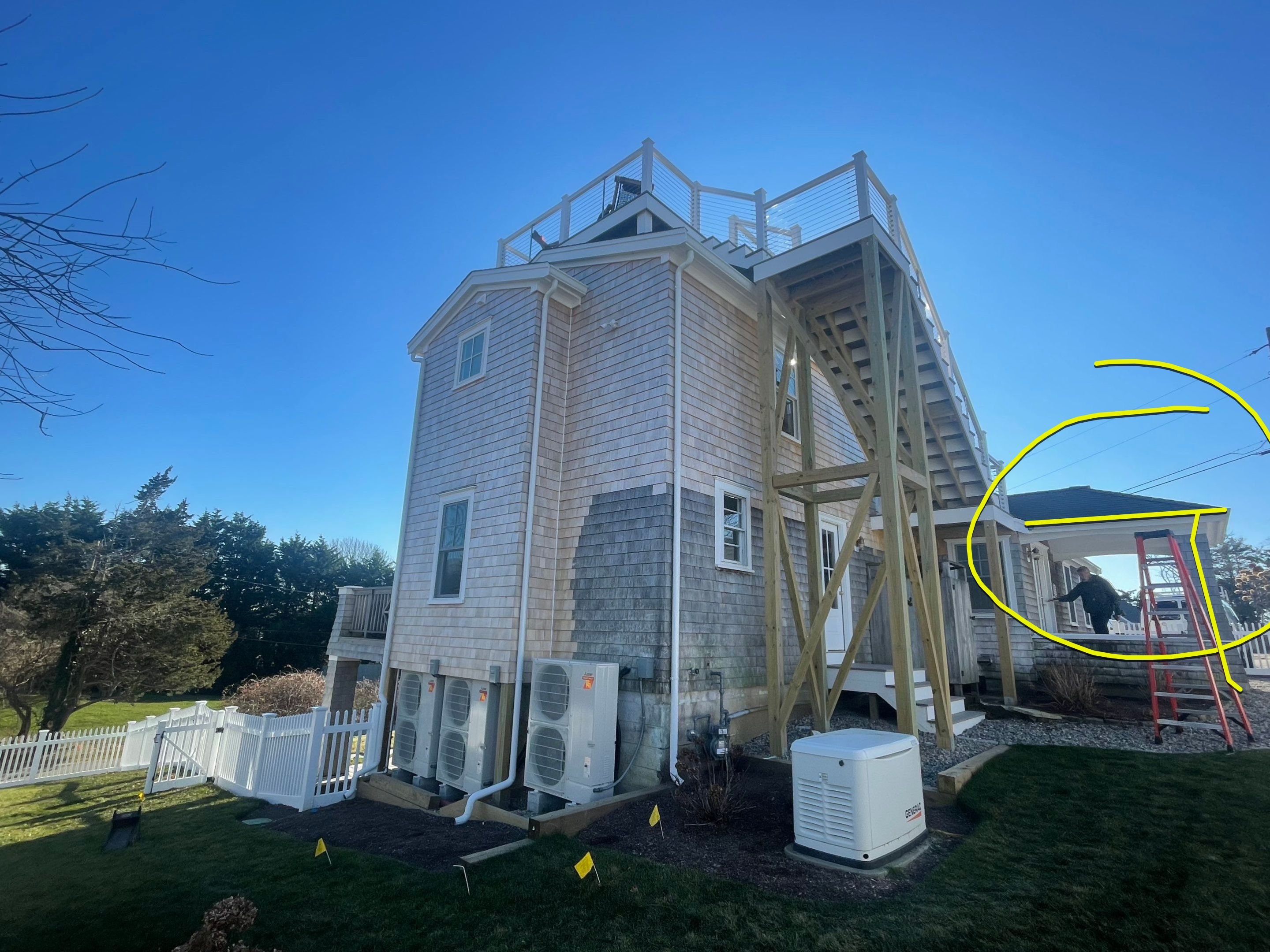 Gutter Installation using 6" K-Style Aluminum Gutter in Chatham, MA. by Gutter Pro Enterprises