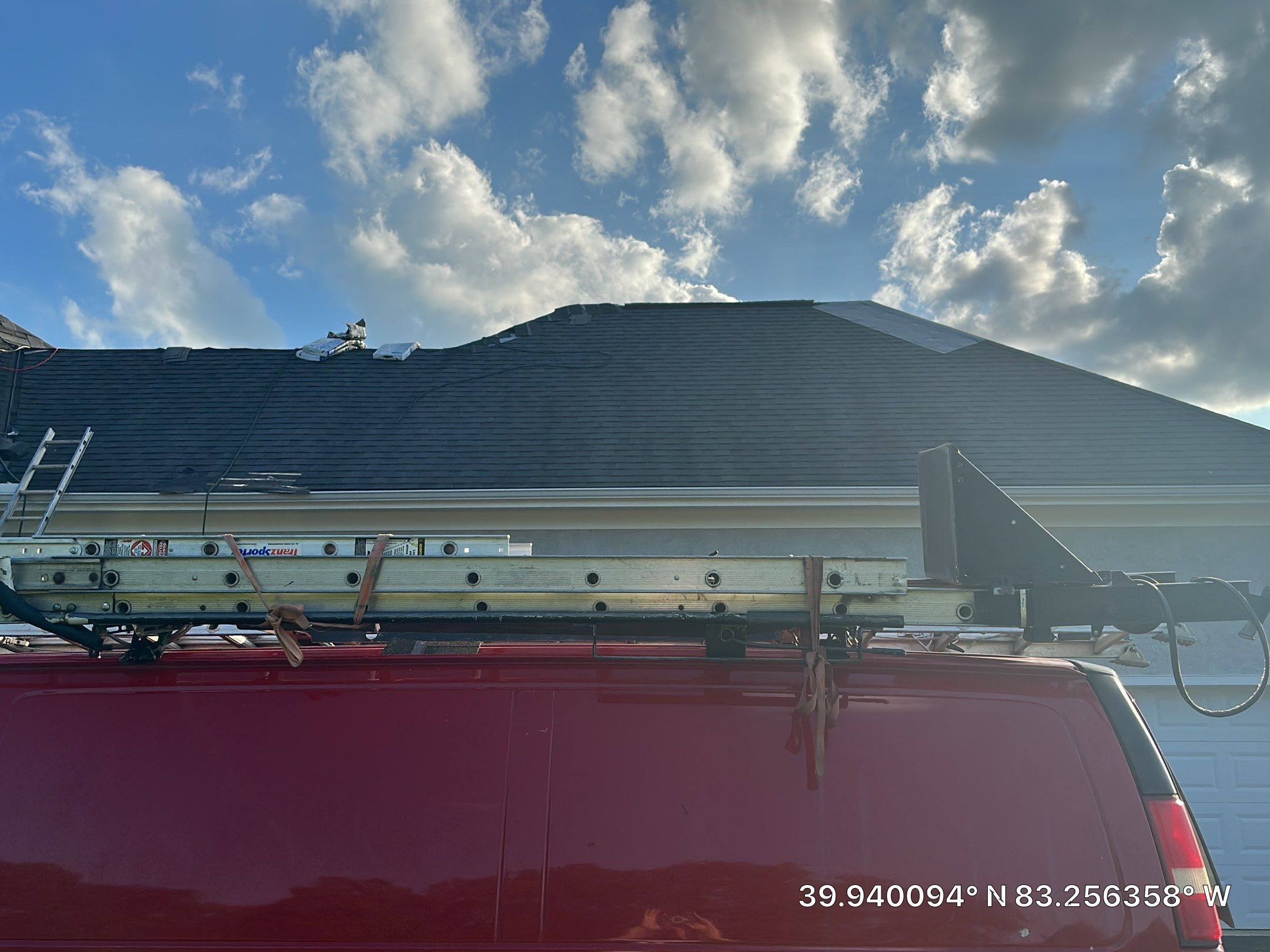 Residential Roofing Installation using Atlas Pinnacle Black Shingles by 614 Exteriors