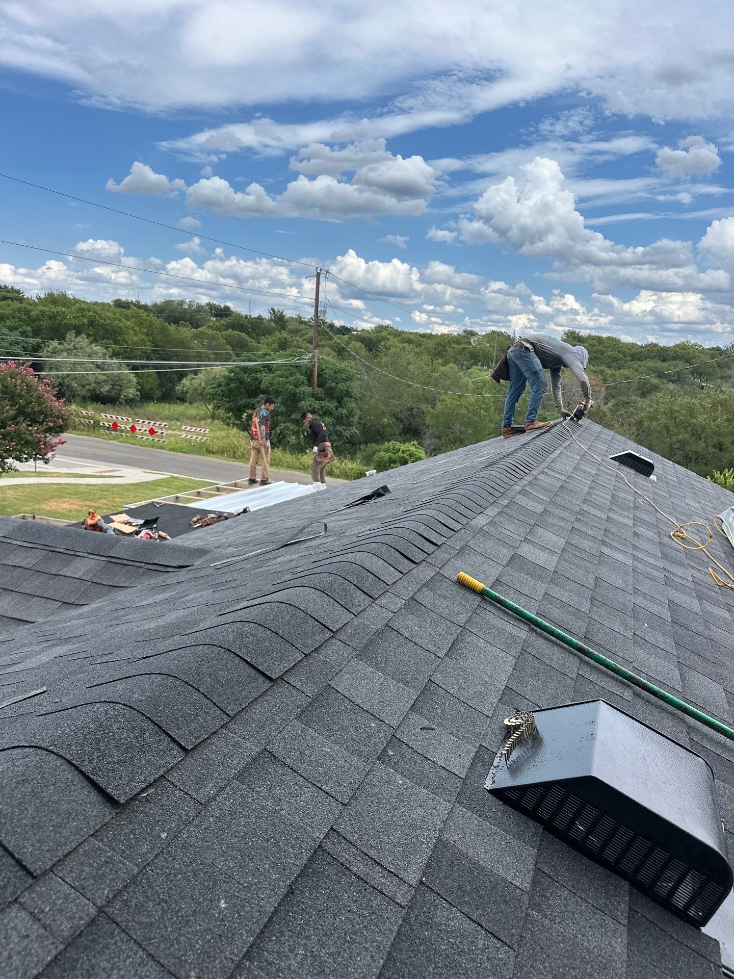 Residential Roofing Installation using Owens Corning Oakridge Onyx Black by DeZign Roofing & Exteriors