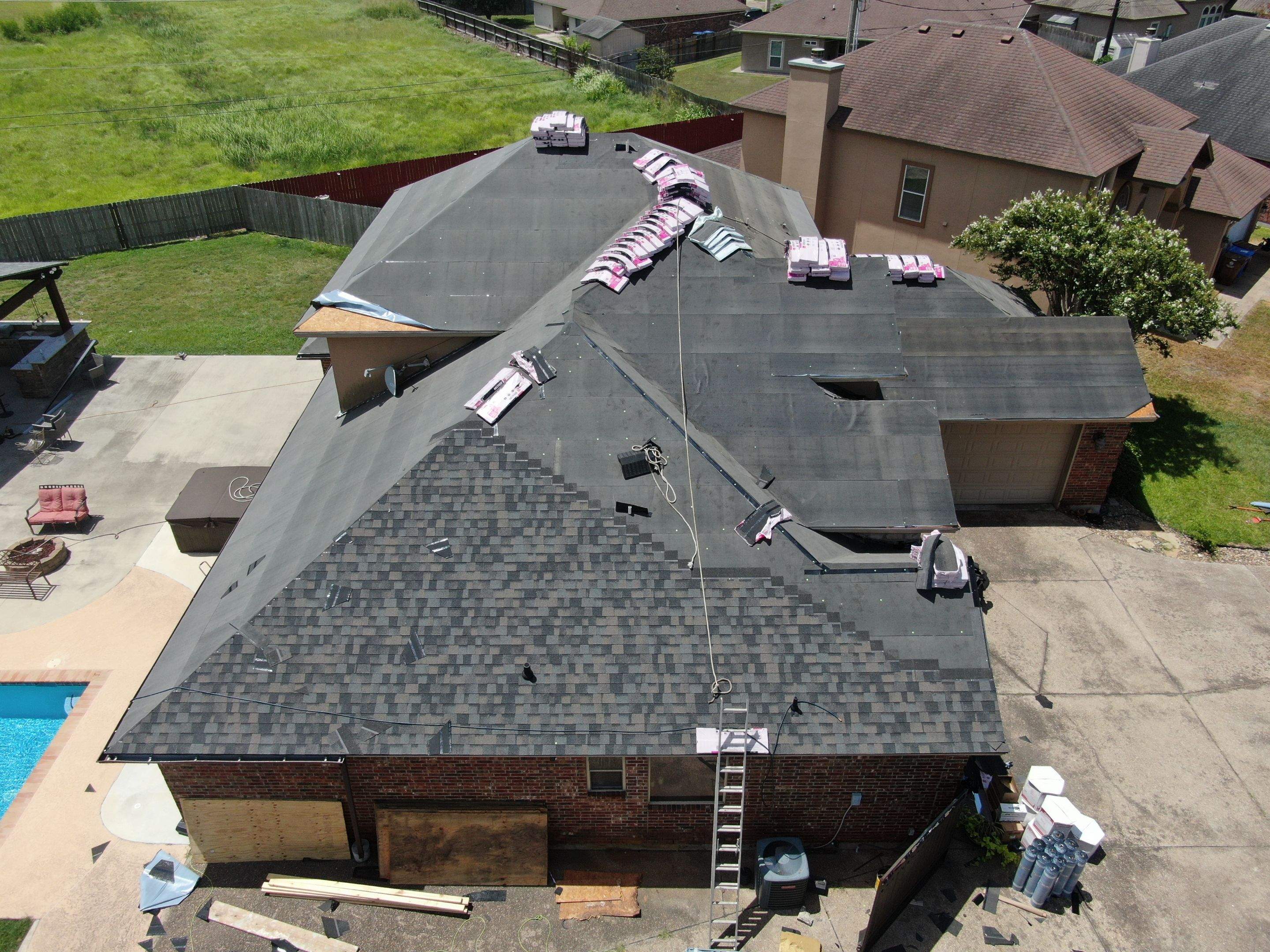 Flashing Stucco above the Roof by Bayfront Roofing and Construction