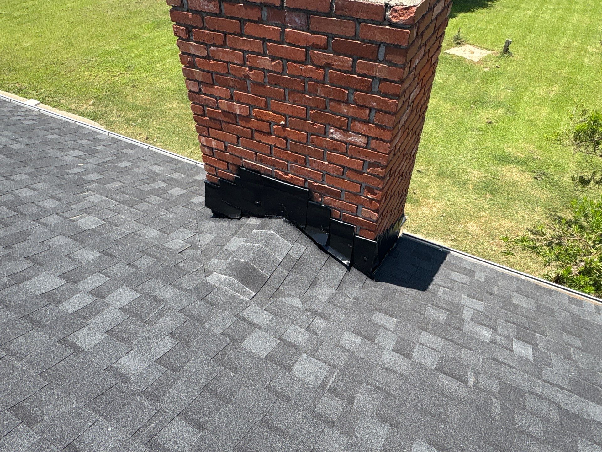 roof and chimney flashing replacement in Mustang by McCann's Roofing and Construction