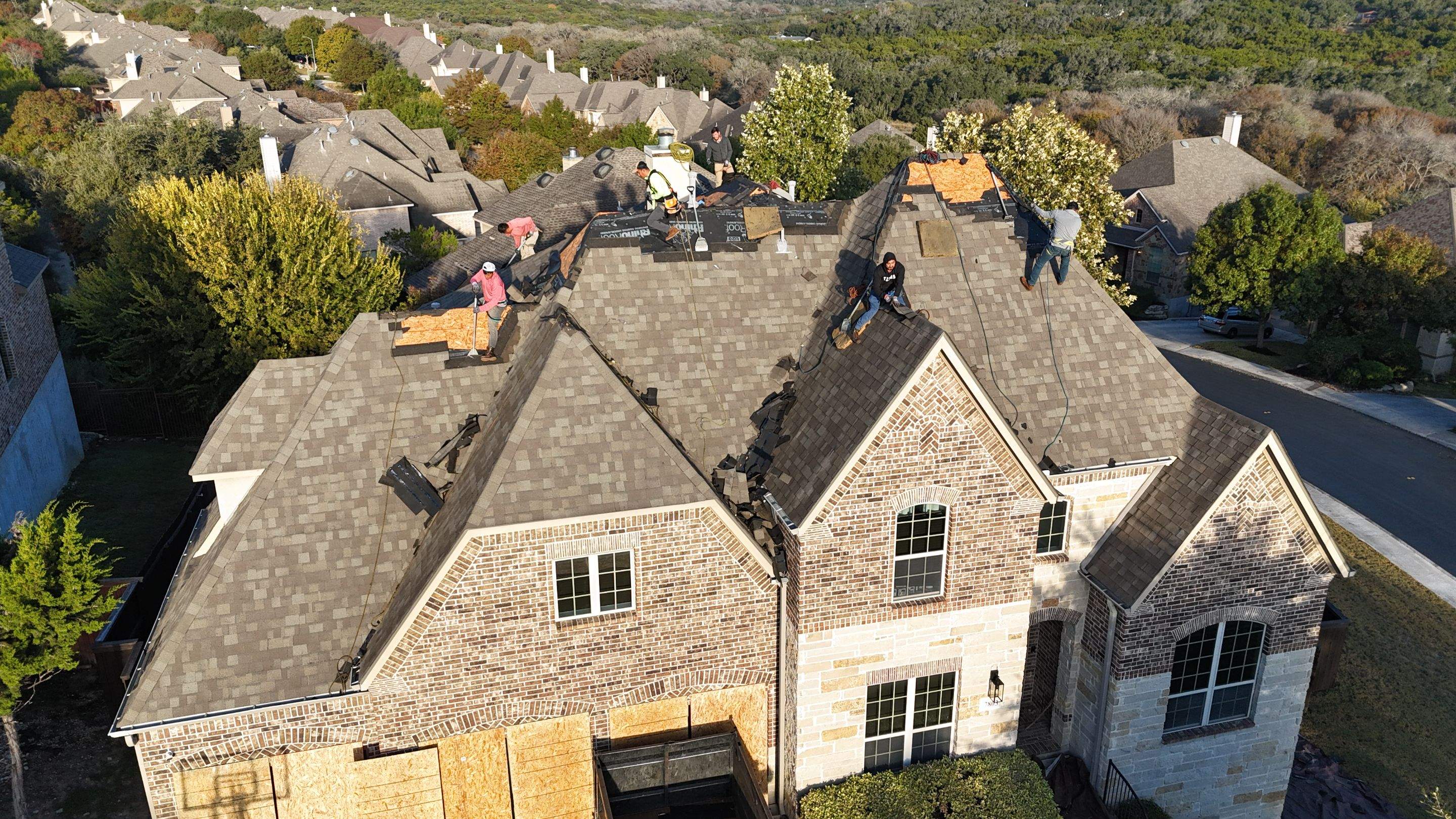 Residential Roof Replacement using GAF HDZ - Weathered Wood by Elite Roofing LLC