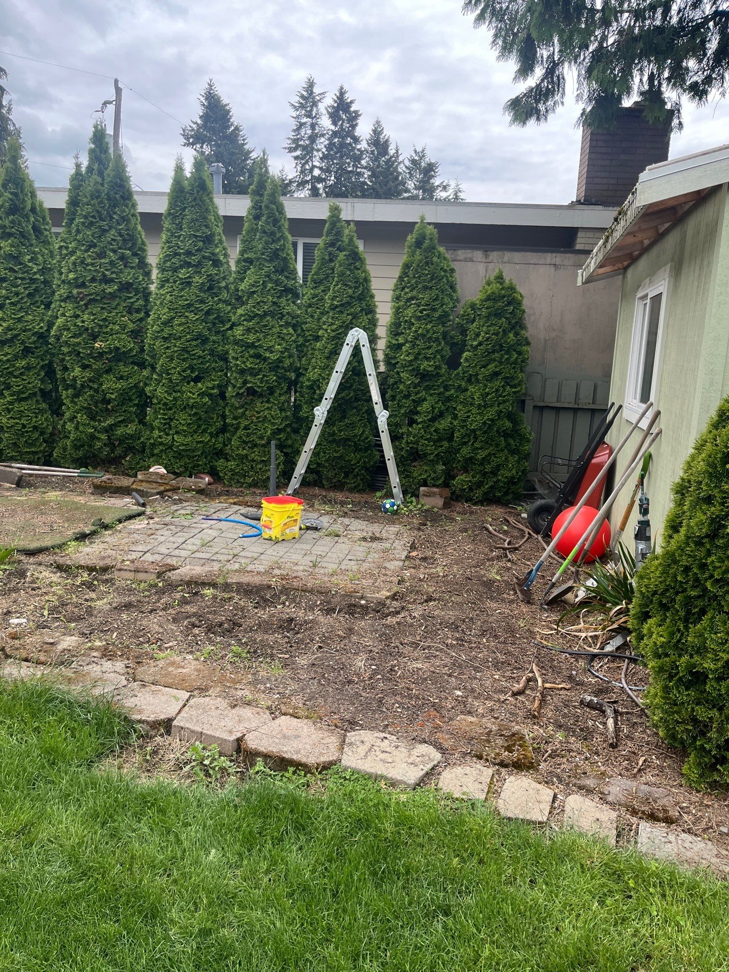 Ashley | Concrete Back Patio by Jireh Asphalt & Concrete Inc 