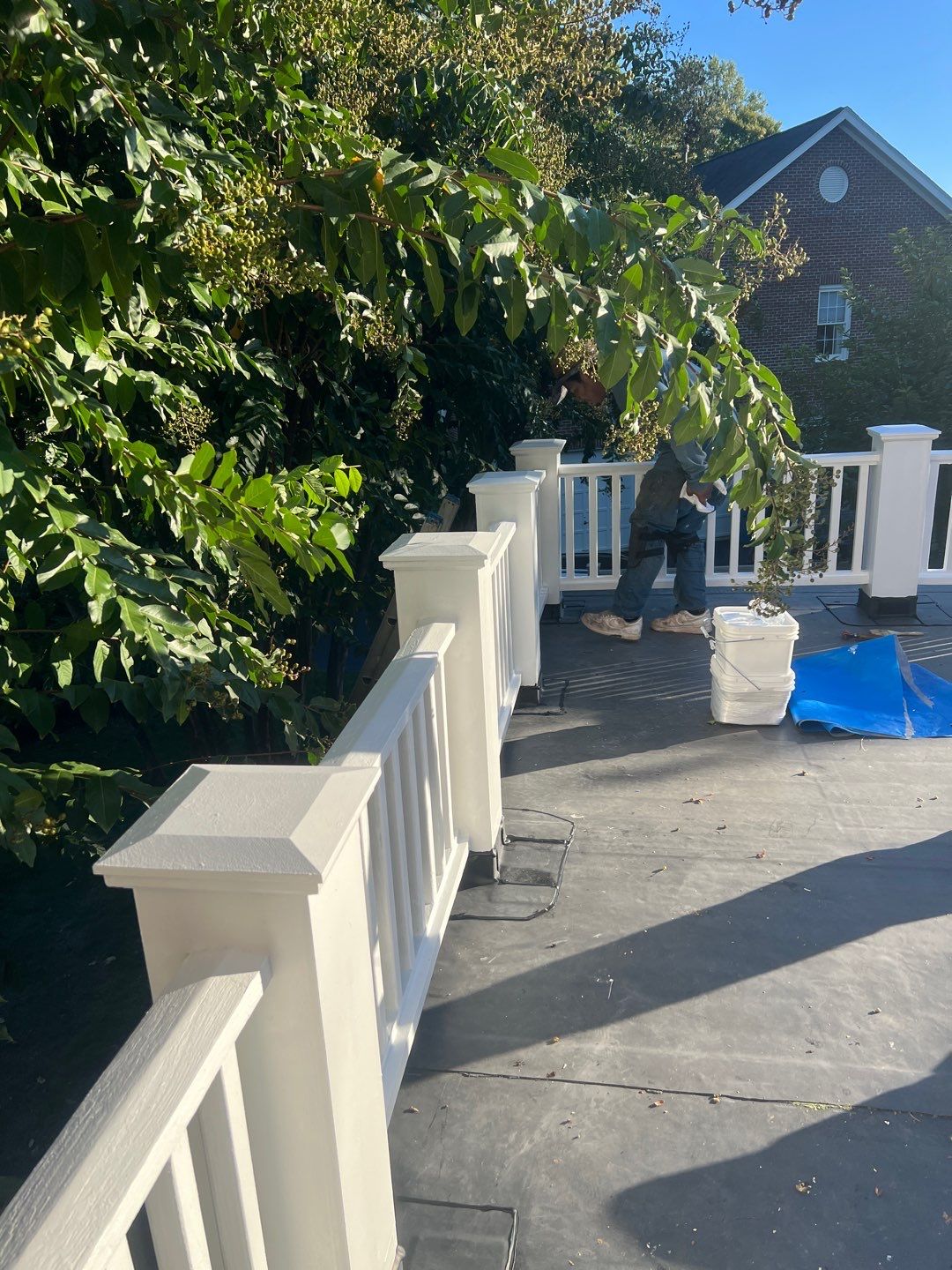 McLean - Residential Flat Roof Replacement with Carlisle Syntec EPDM by RM Banning, Inc.