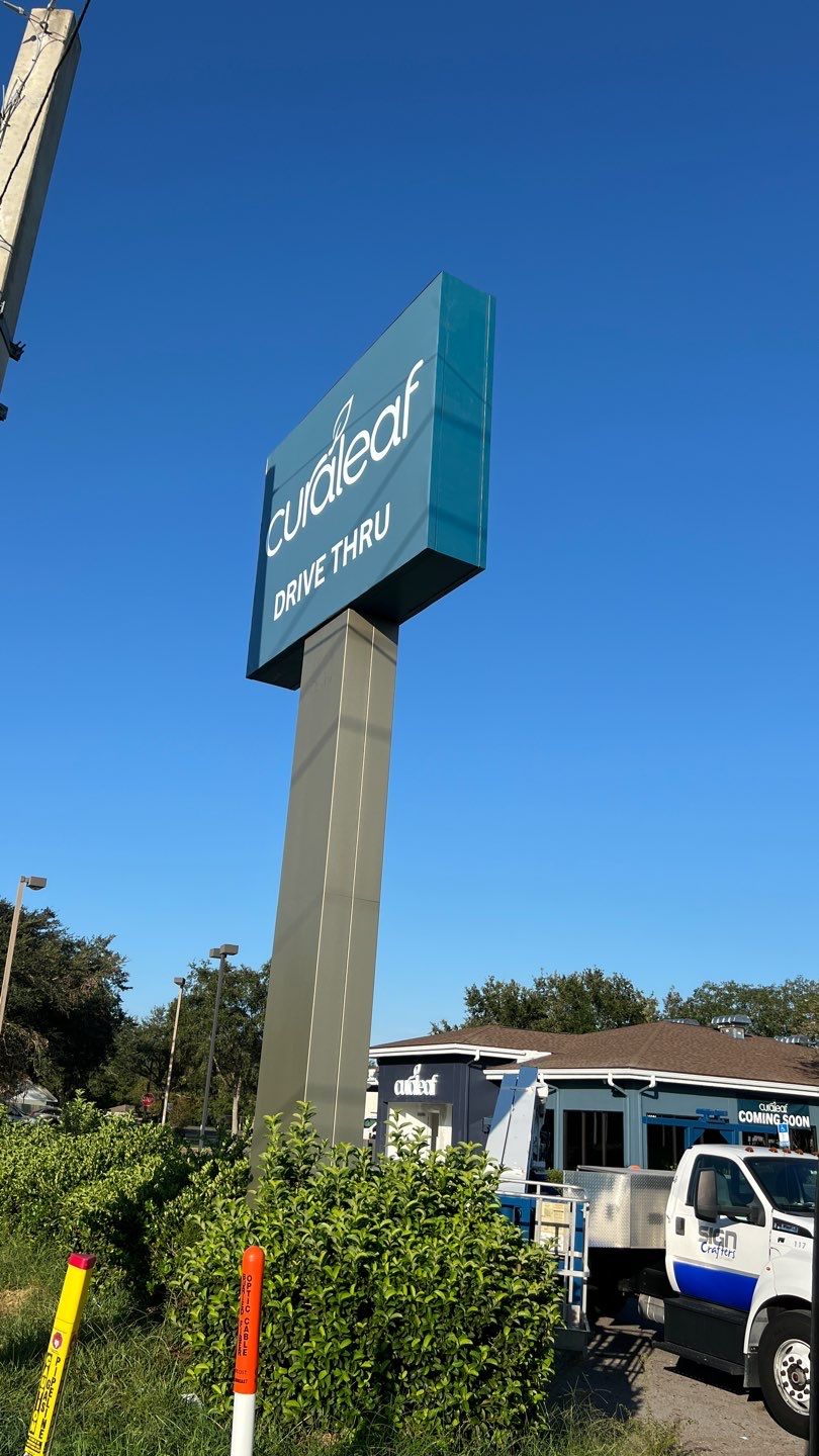 Curaleaf Receive and Install for Sign Partner by SignCrafters