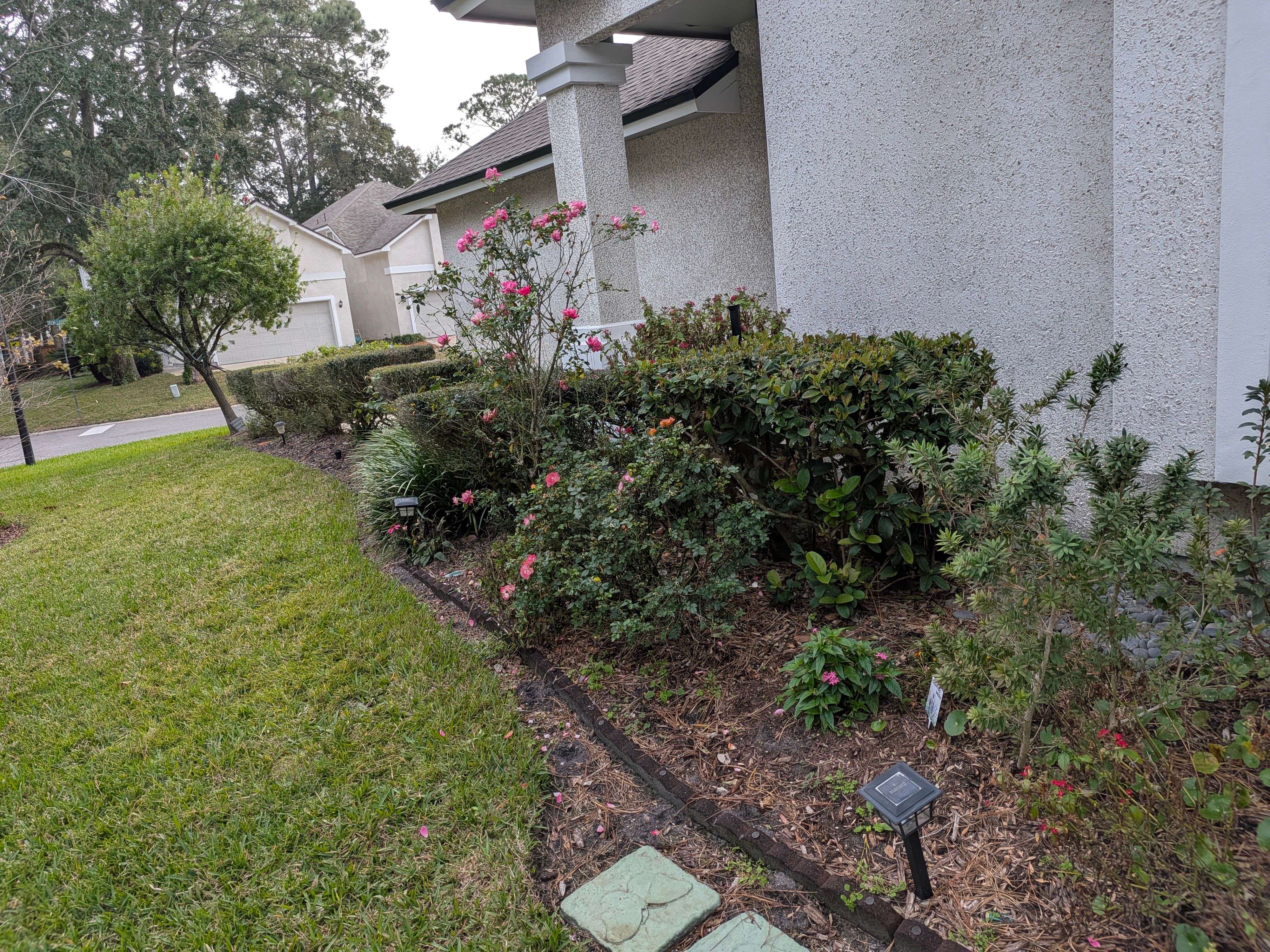 Flower Bed Cleanup & Mulch Preparation — Jacksonville Beach by Harmoni Home Services
