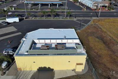 TPO single-ply roofing system using GAF Everguard 60 mil