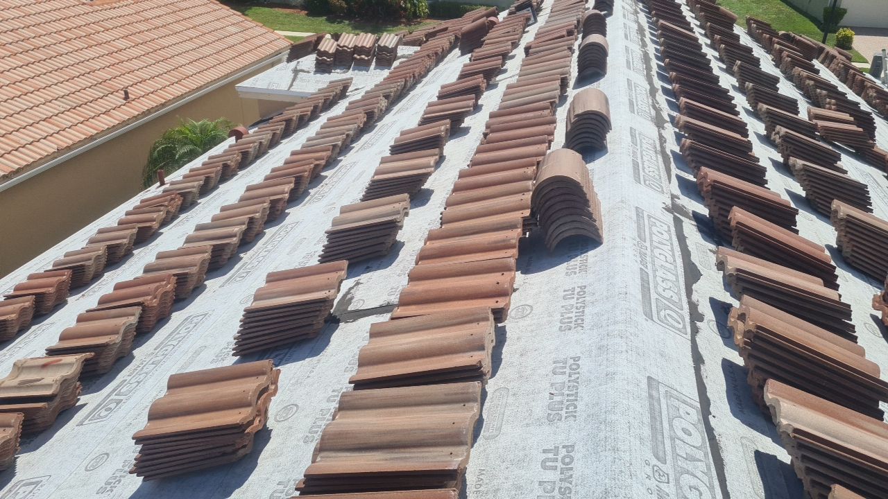 Residential Roofing Installation using Eagle Roofing Tile by BLUES BROTHERS ROOFING