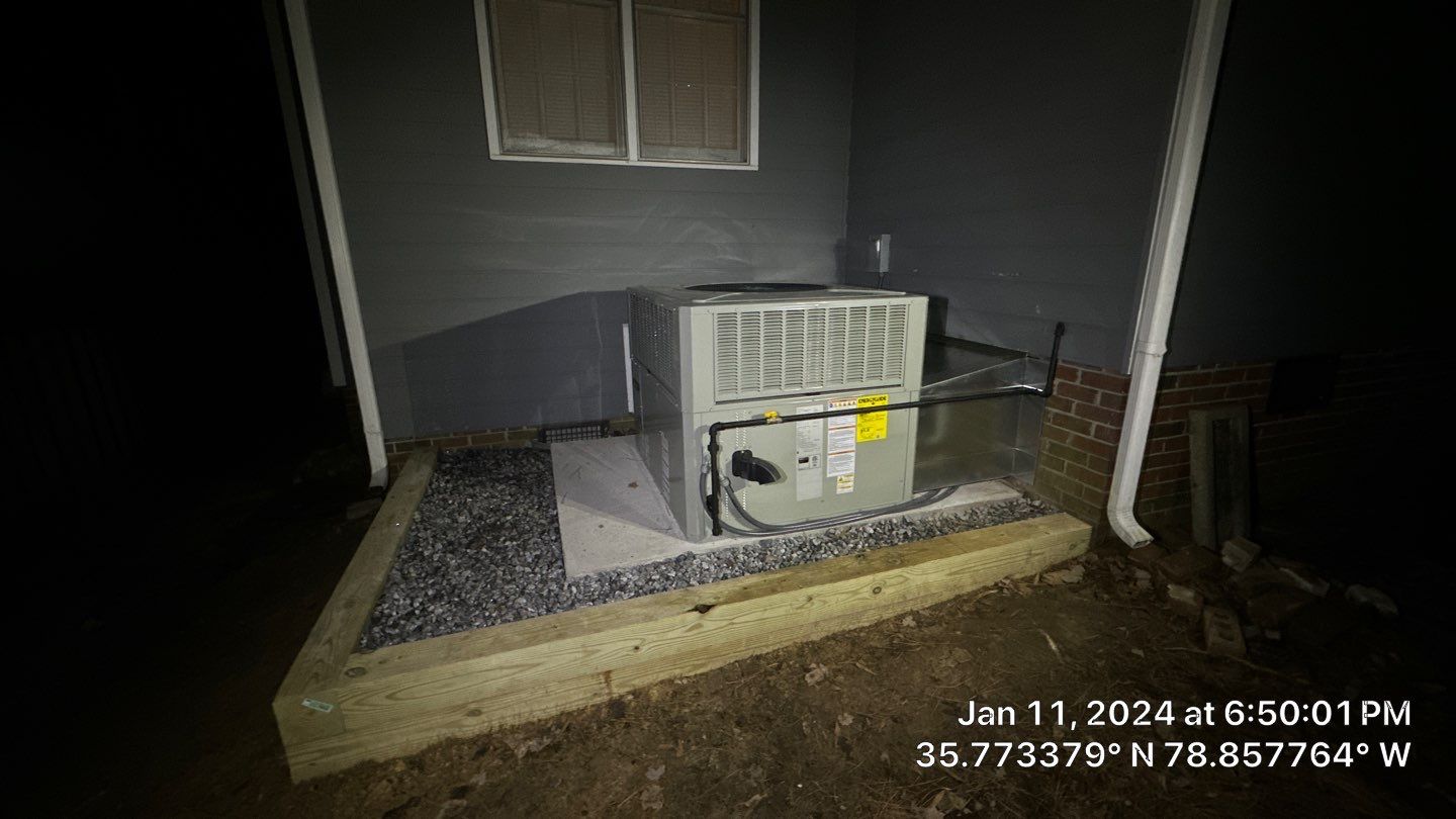 Trane Package Unit Installation by Nick's Mechanical LLC.