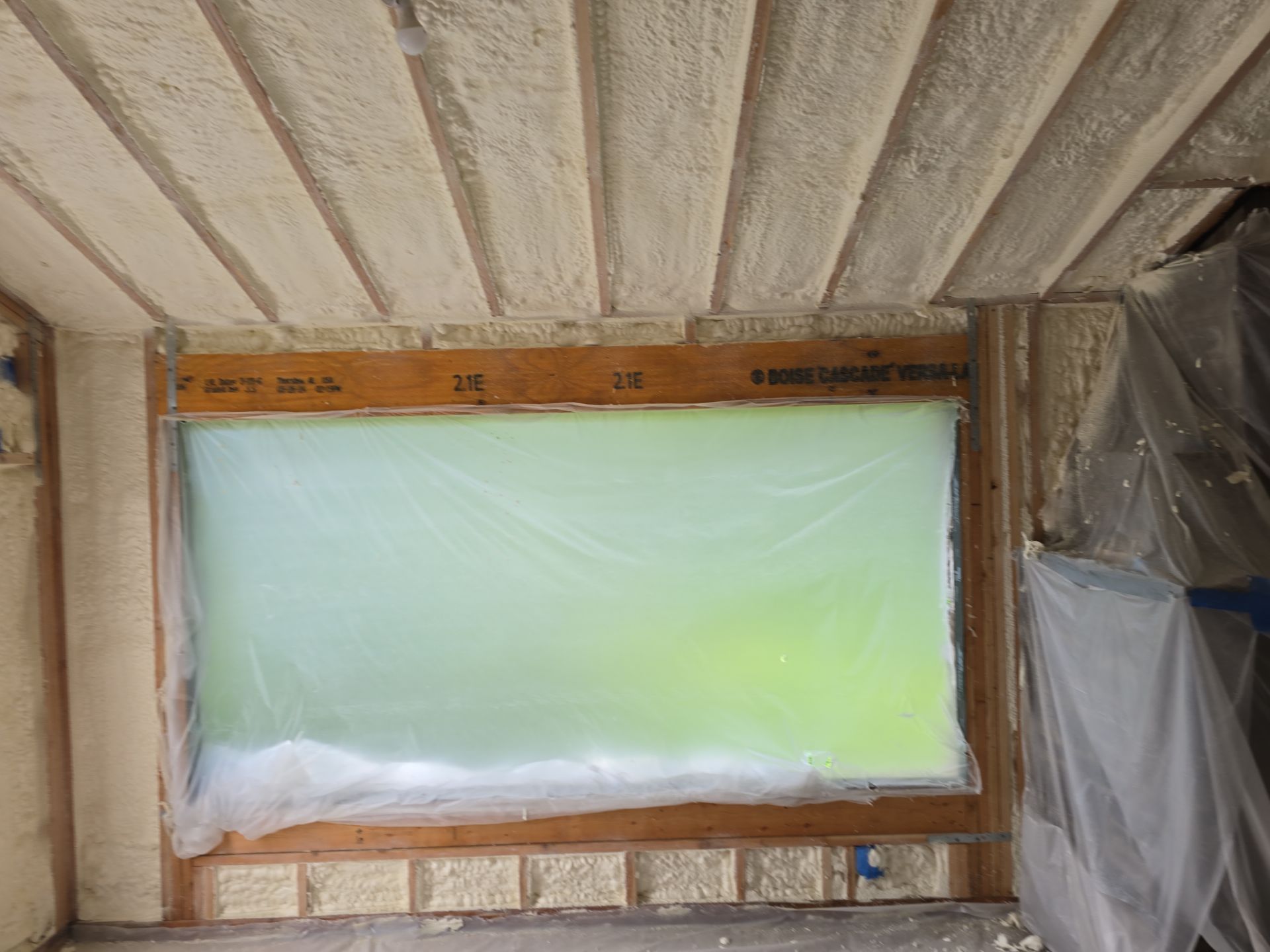 Attic Insulation using Closed Cell Spray Foam by NYS Foam & Energy