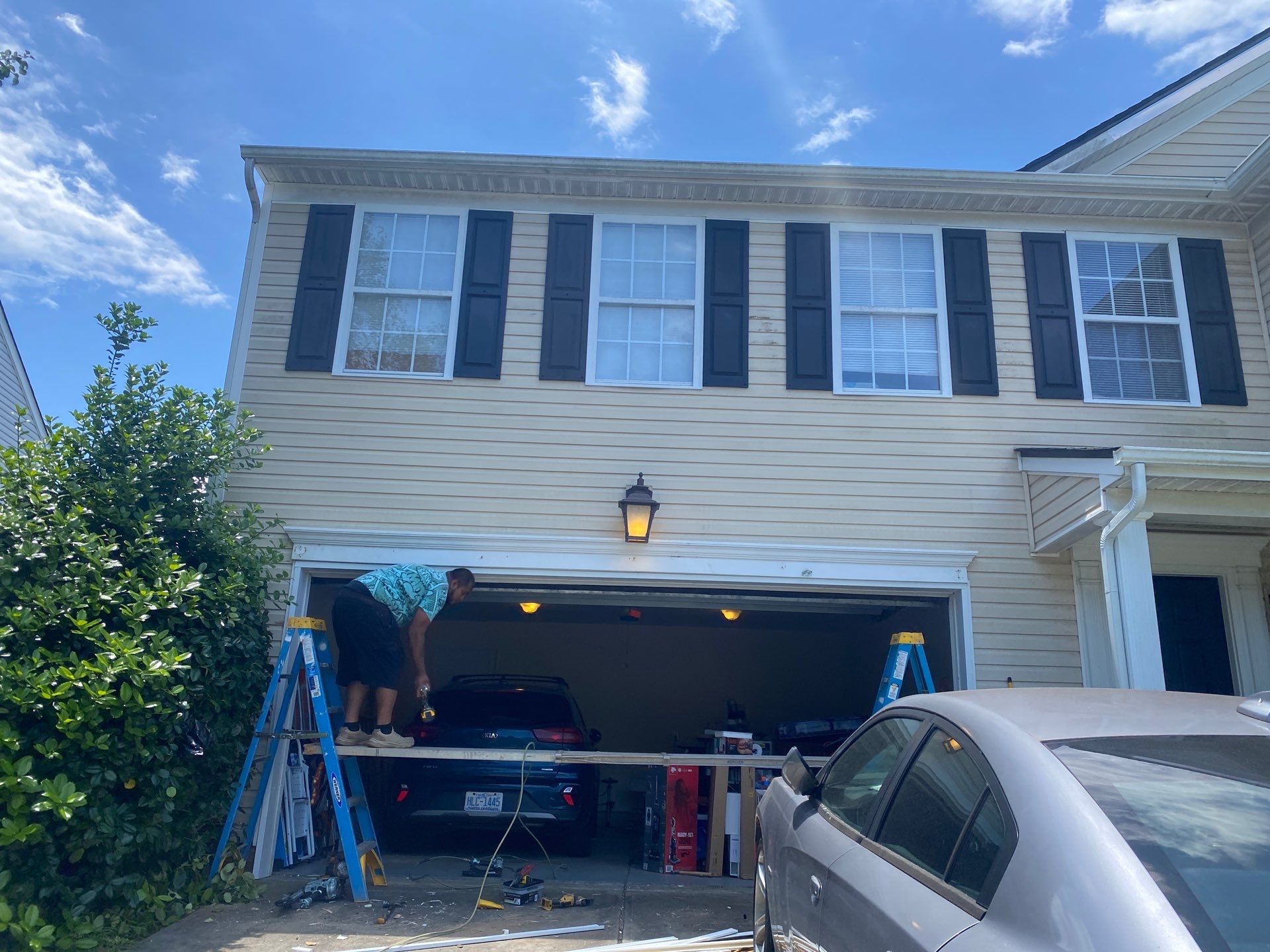 Roof replacement, solar panels instalation and garage repair by Just Brilliant Restoration JBR