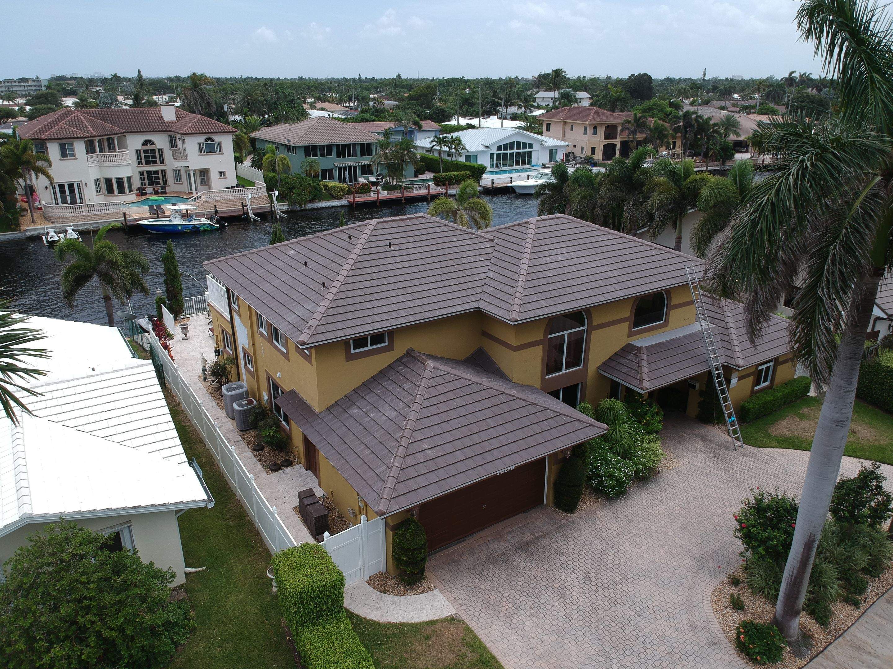 Residential Roofing Installation using Saxony 900 Slate by BLUES BROTHERS ROOFING