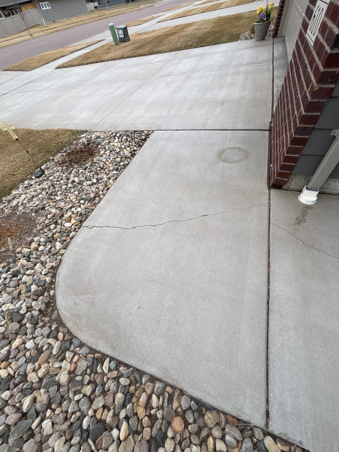 Custom Concrete Coating for Sioux Falls Patio and Front Walkway by Select Painting, Coatings & Garage Cabinets