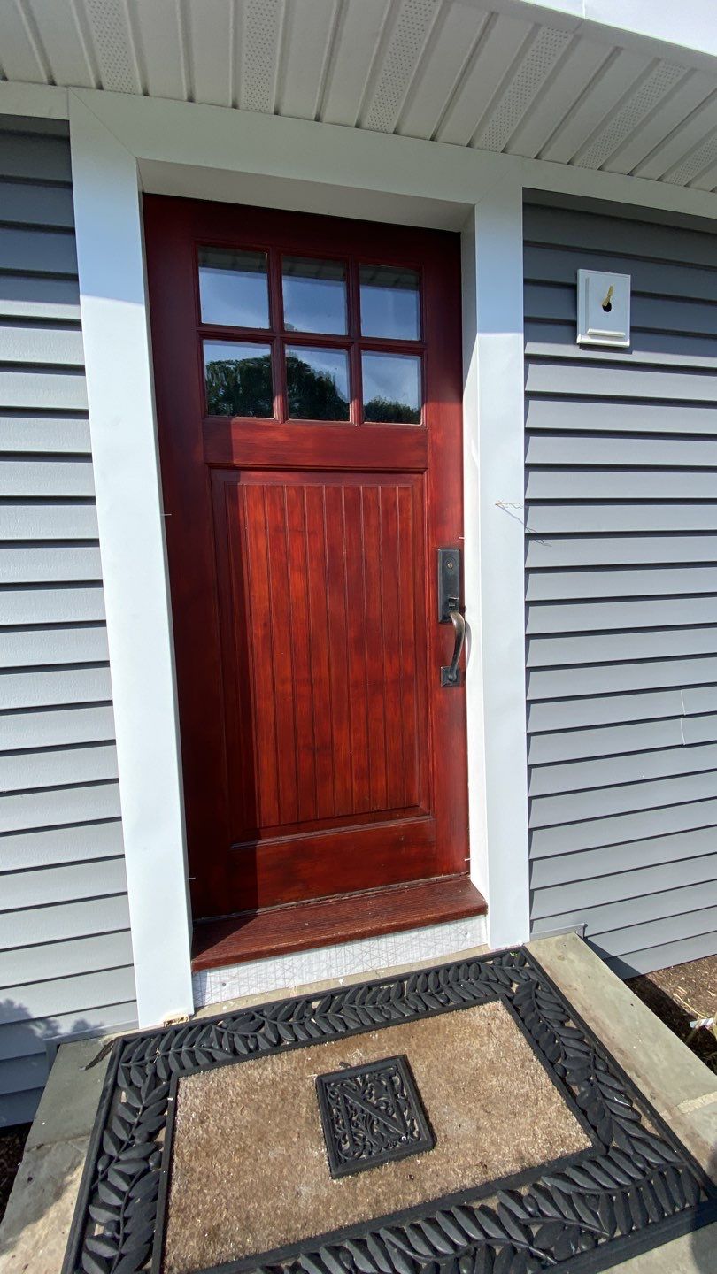 Siding Installation using CertainTeed monogram 4" double 4 Charcoal Gray by A Plus Exterior