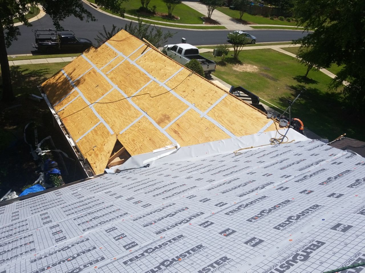 Residential Roofing Installation using Roof Replacement by American Roofing & Construction LLC