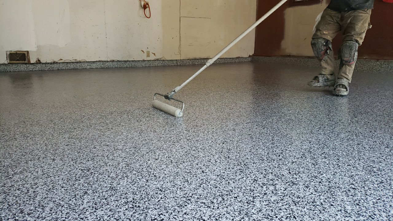 Garage using Domino  by Select Painting, Coatings & Garage Cabinets