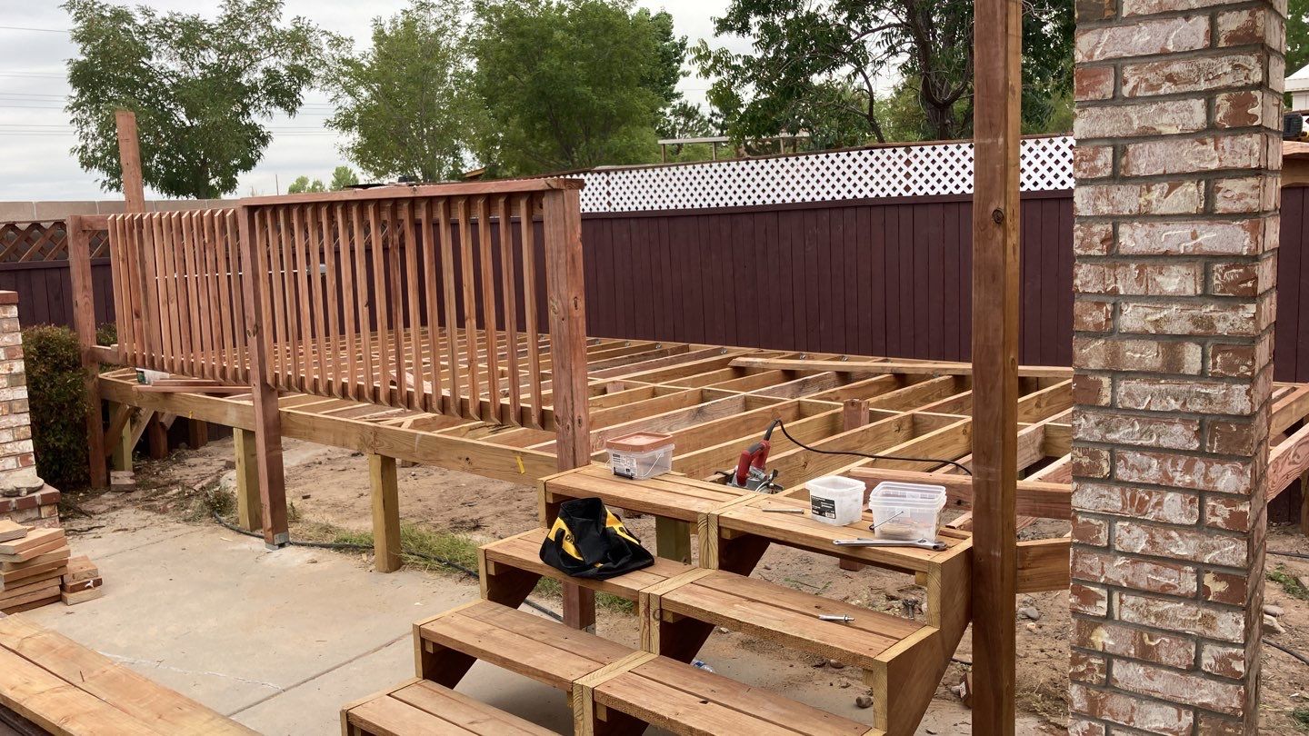 Deck Installation using Trex by Rio Grande Building & Storage
