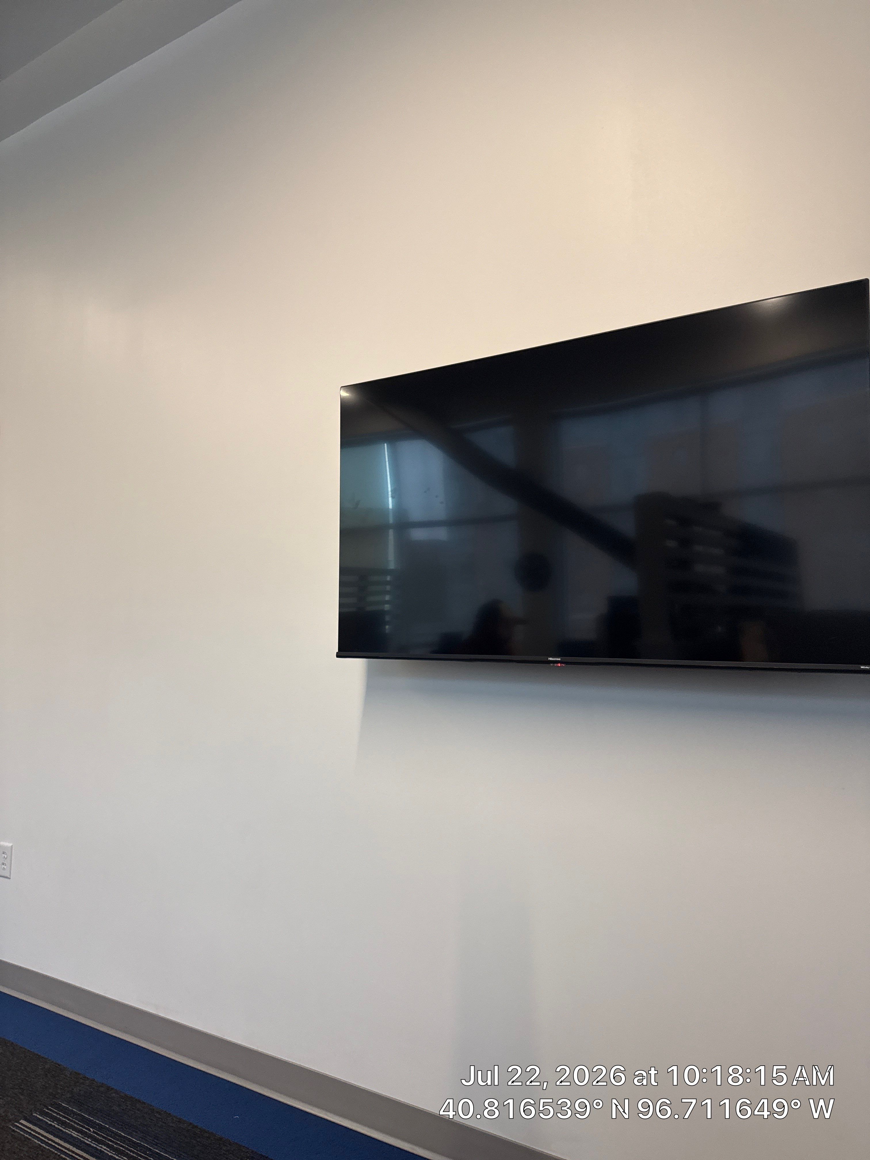 Modern Office Interior Renovation and Acoustic Baffle Installation by CompanyCam Sales Demo