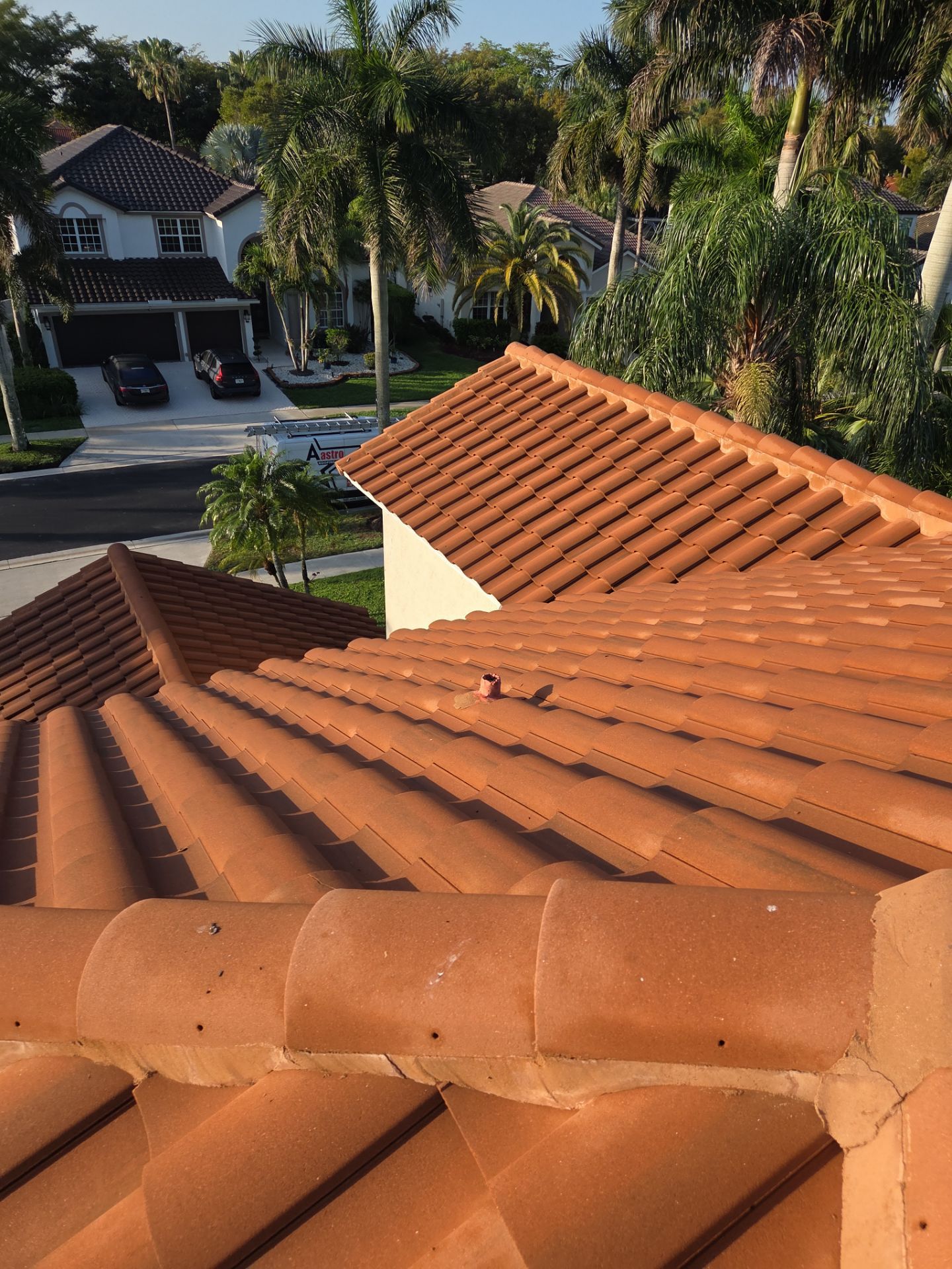 Clay Tile Roof Repair and Ridge Cap Maintenance in Boca Raton by Aastro Roofing