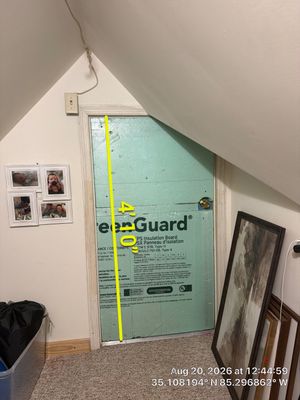 Attic Insulation Board Installation and AC Unit Setup in Chattanooga
