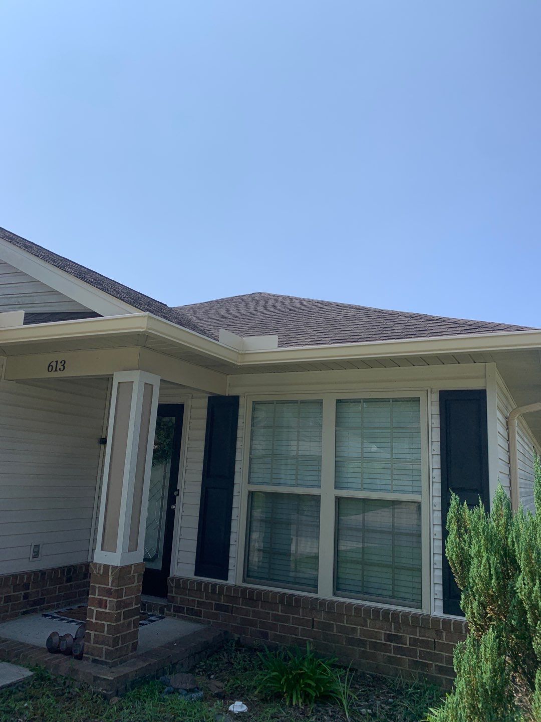 Sand Tone Color Gutter Installation in Pensacola FL by Gutter Professors