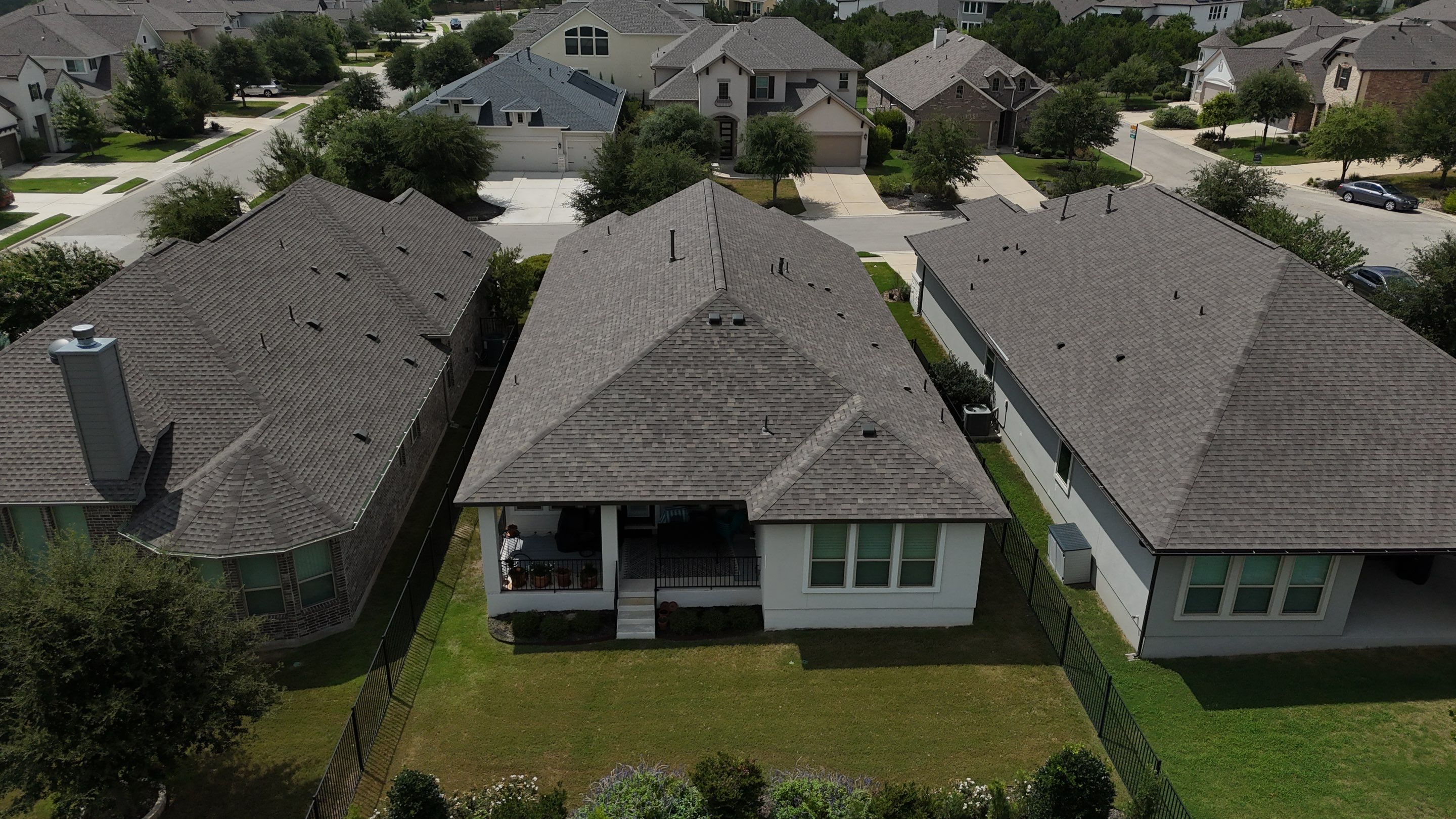 Residential Roof Replacement using Malarkey - Vista AR - Weathered Wood Plus by Action Exteriors Austin