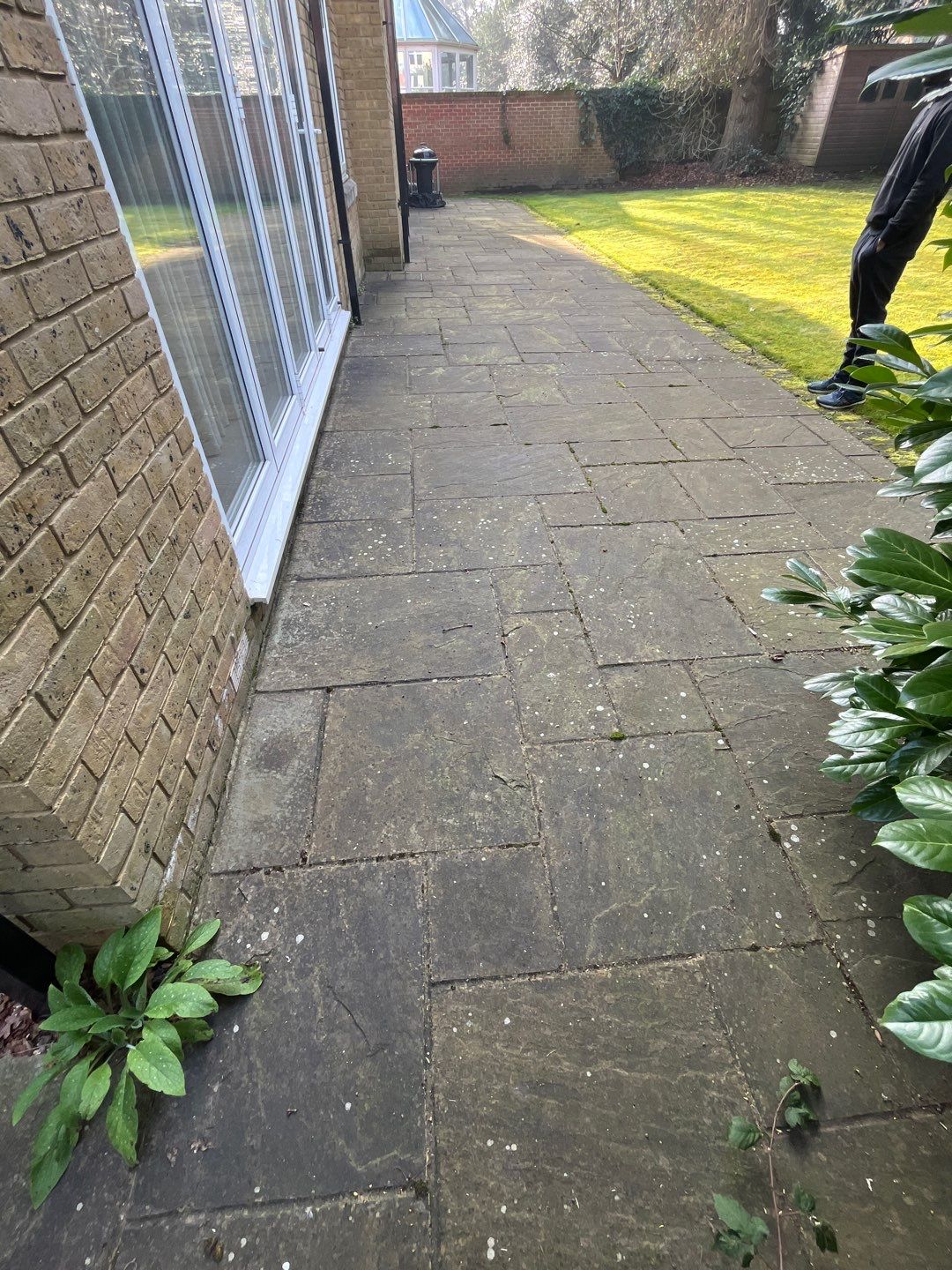 Slate Roof  - Patio - Stonework Clean using Honda 21lt High Pressure Machine by Ges Exterior Cleaning ltd