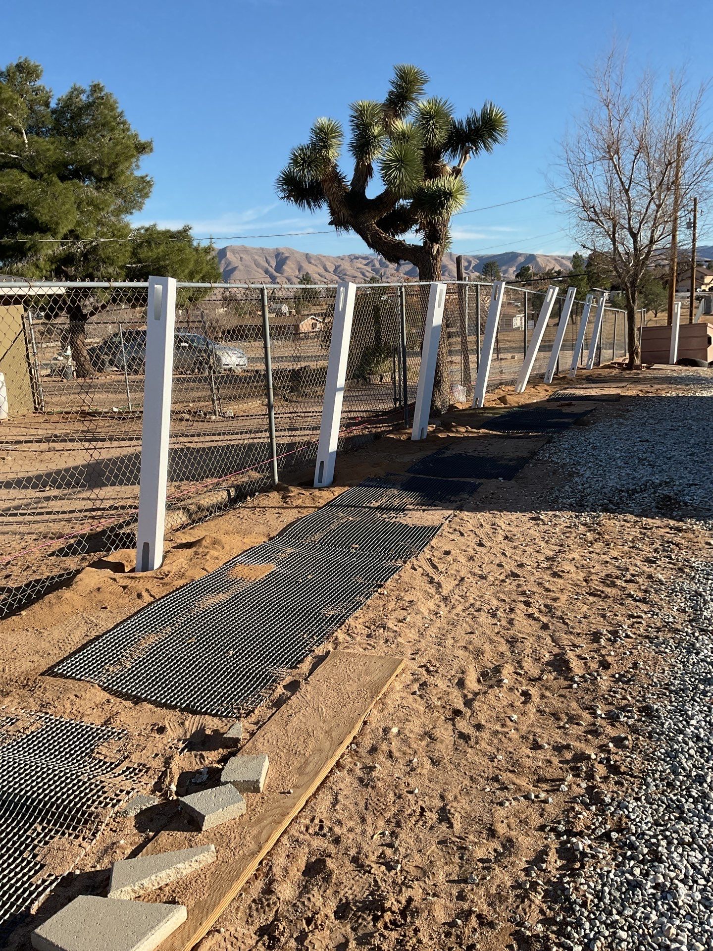 Replacement of old chain link fence by Fence Guys Inc. 