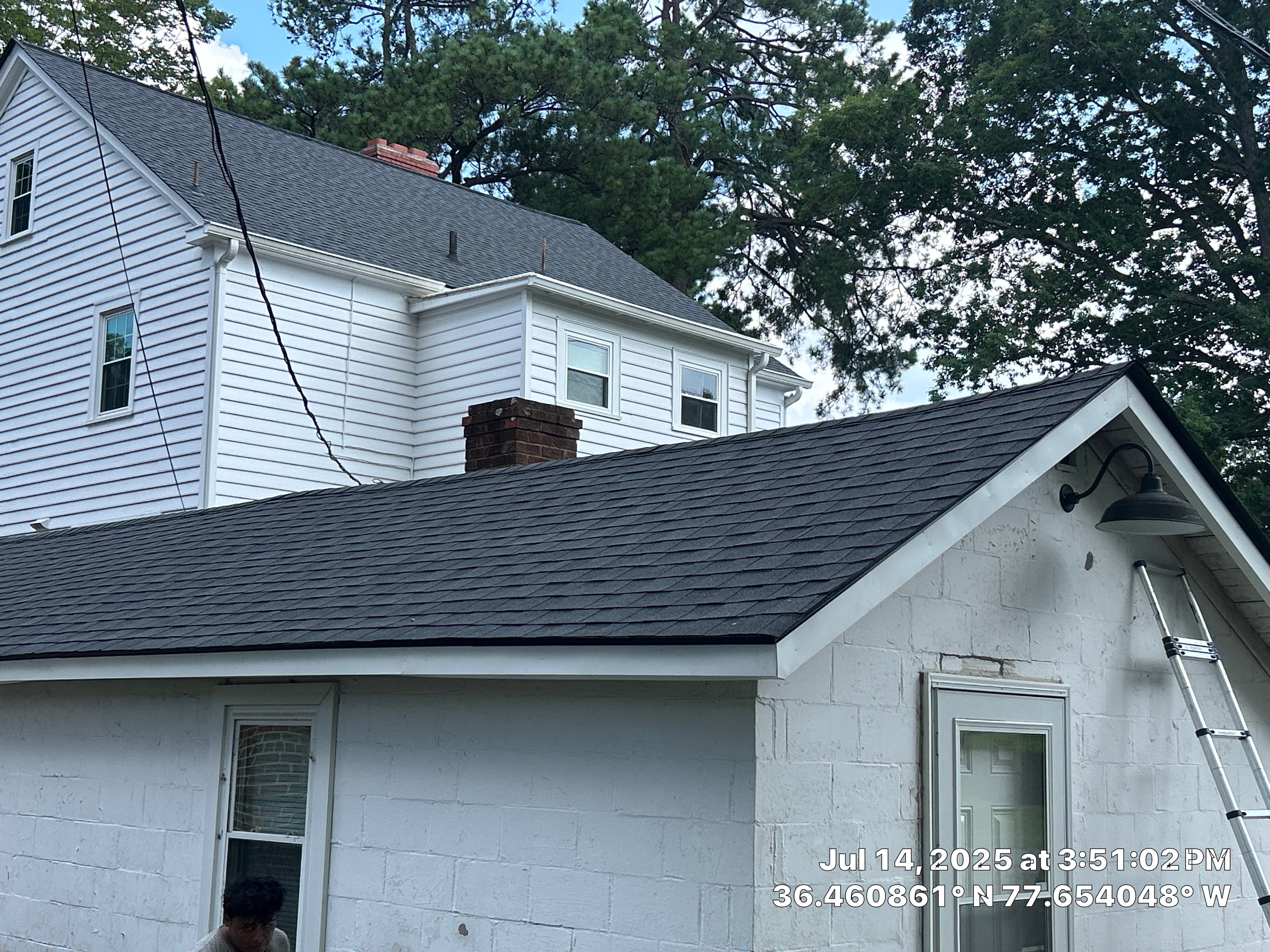 Project in Roanoke Rapids by Roofing Solutions