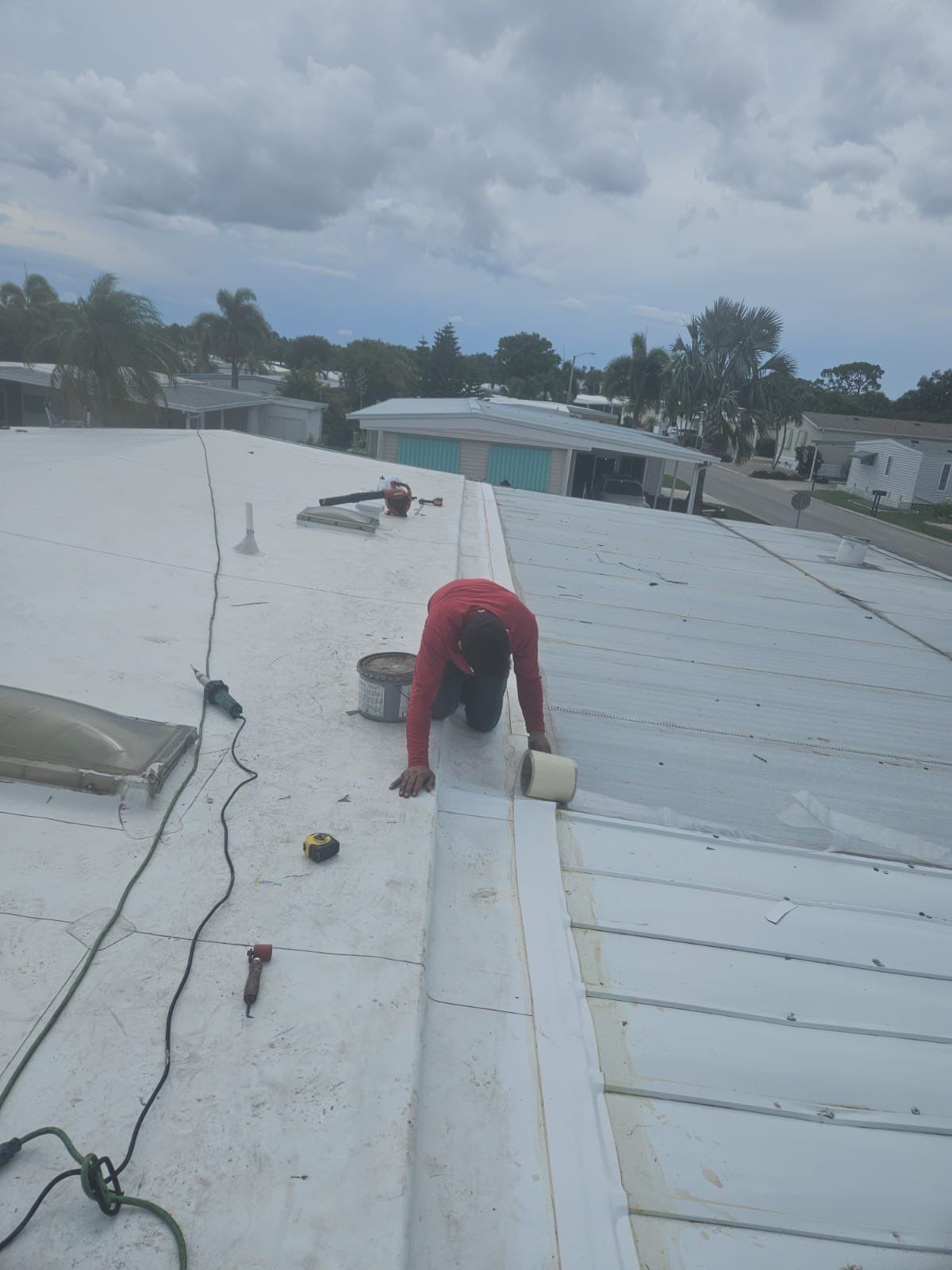 Residential TPO and Skylight Installation by Four Peaks Roofing
