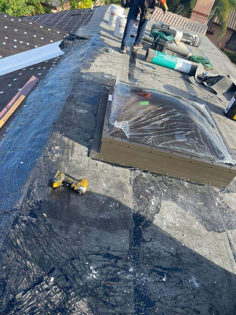 Complete Chimney Rebuild + Tile & Flat Re-Roof  by Morton Roofing, Inc.