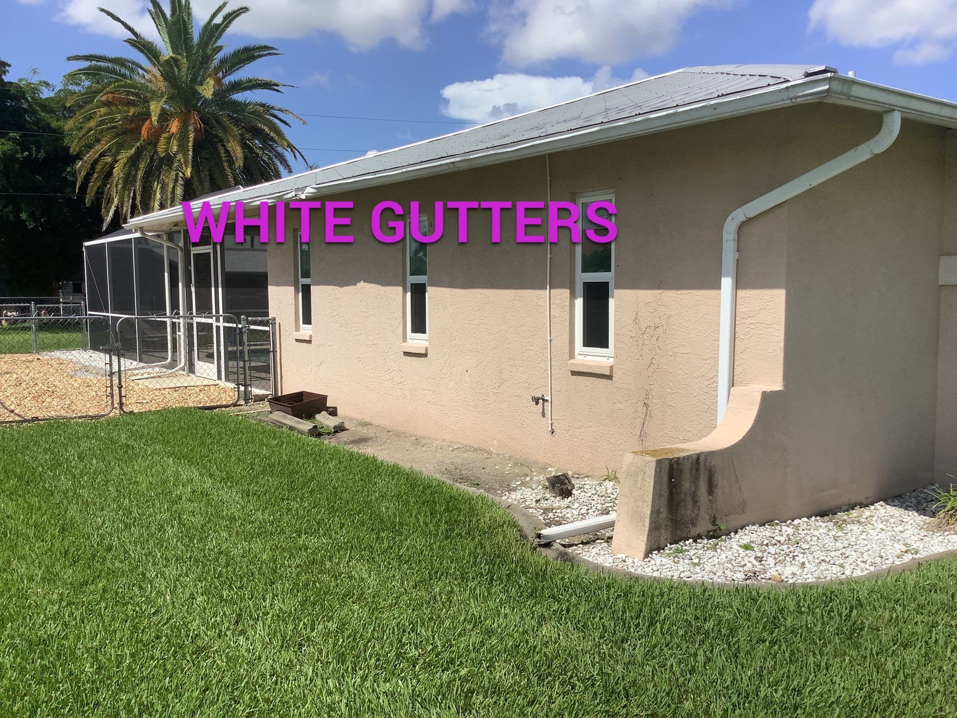 Seamless Gutters for Buildings in Cape Coral FL by Gutter Professors