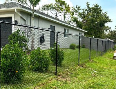 Chain-link Fence Installation using Chain-link Fence