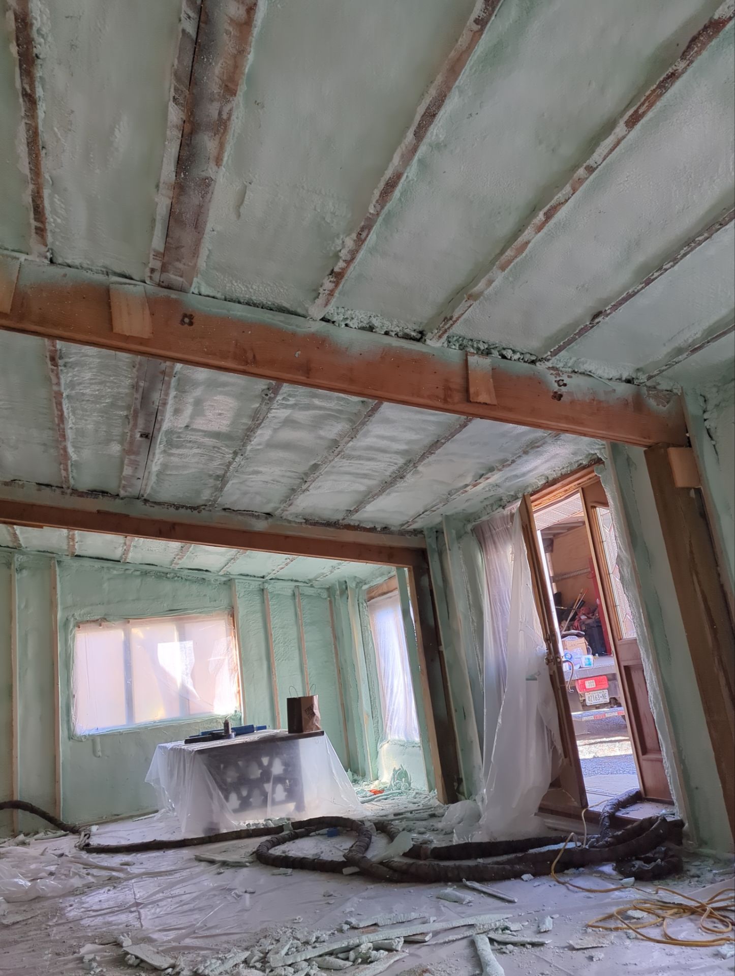 Home Remodel using Closed Cell Spray Foam by NYS Foam & Energy