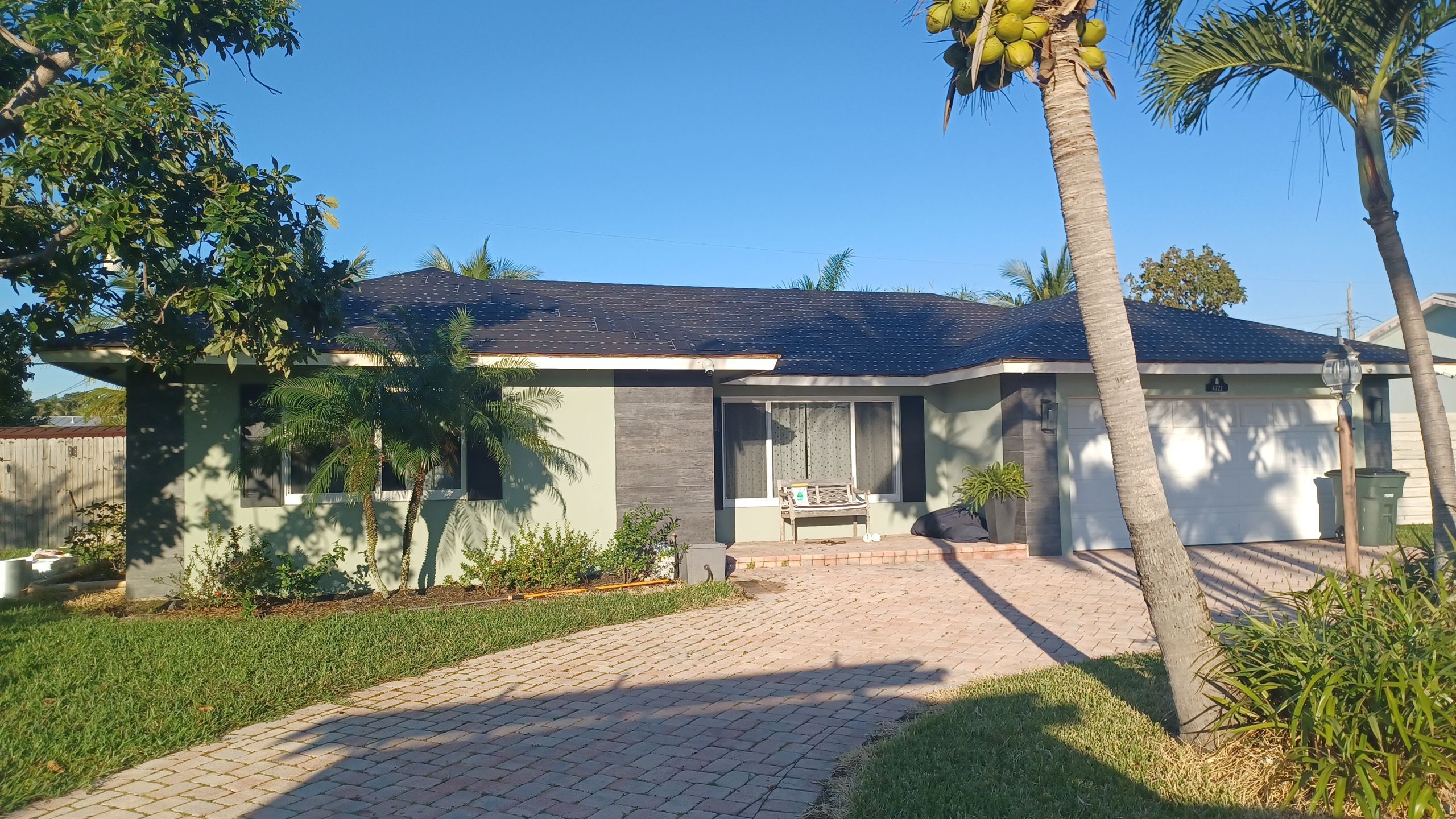 Residential Roofing Installation using 1" Nail strip metal roof by BLUES BROTHERS CONSTRUCTION CORP