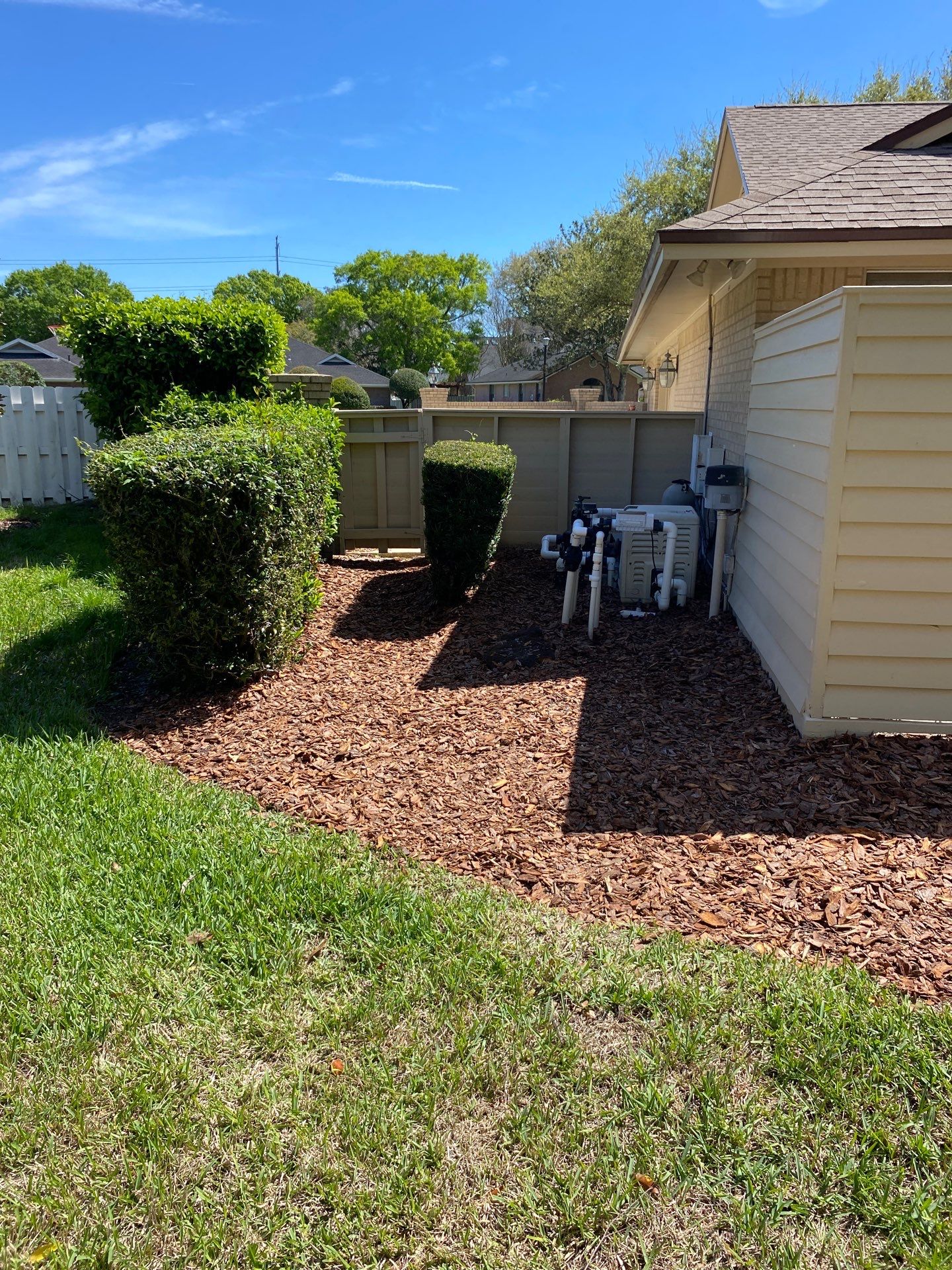 Deerwood Resident | Pine Bark Install by ProGreen Services