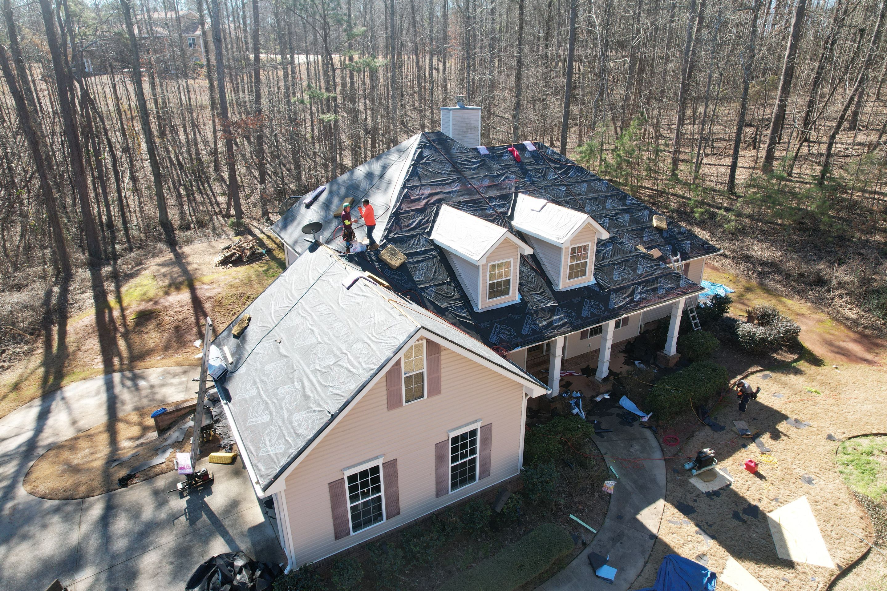 Residential Roofing Installation using Owens Corning by Inspector Roofing and Restoration