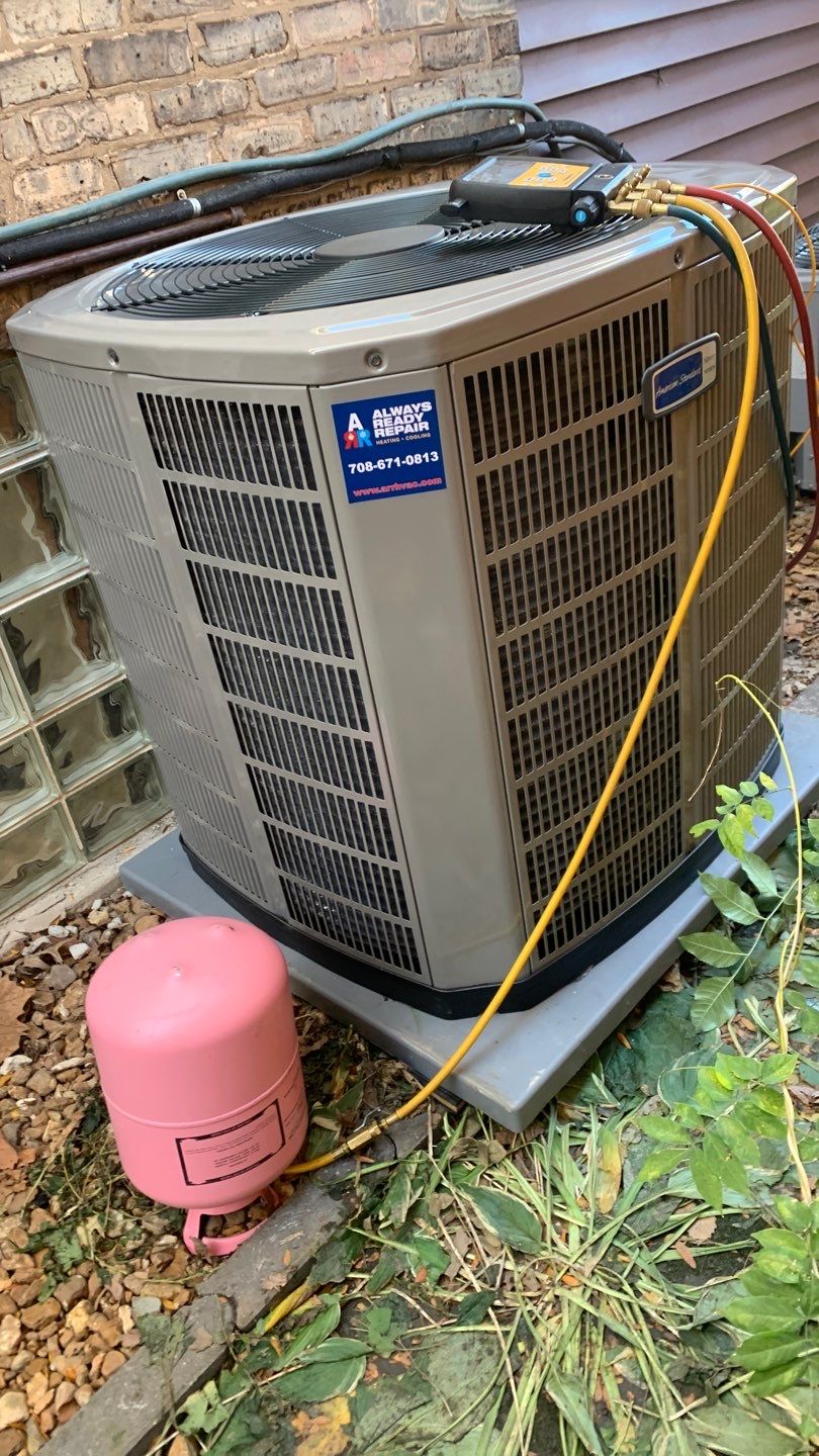 Install of dual fuel heat pump system by Always Ready Repair