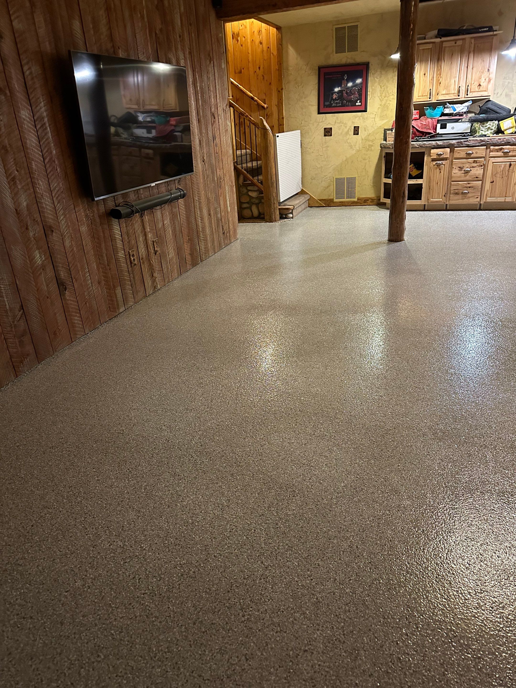 Basement Transformation using Mt Everest by Croc Coatings, LLC