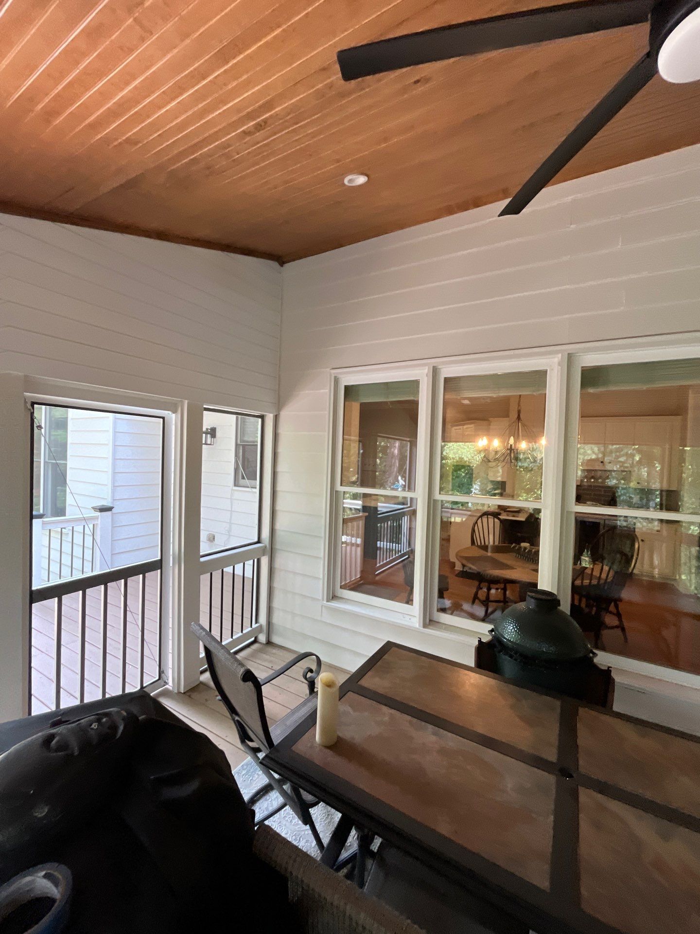 Deck Stain and Rotten Wood Replacement with James Hardie and Sherwin-Williams Products by Nelson Exteriors 