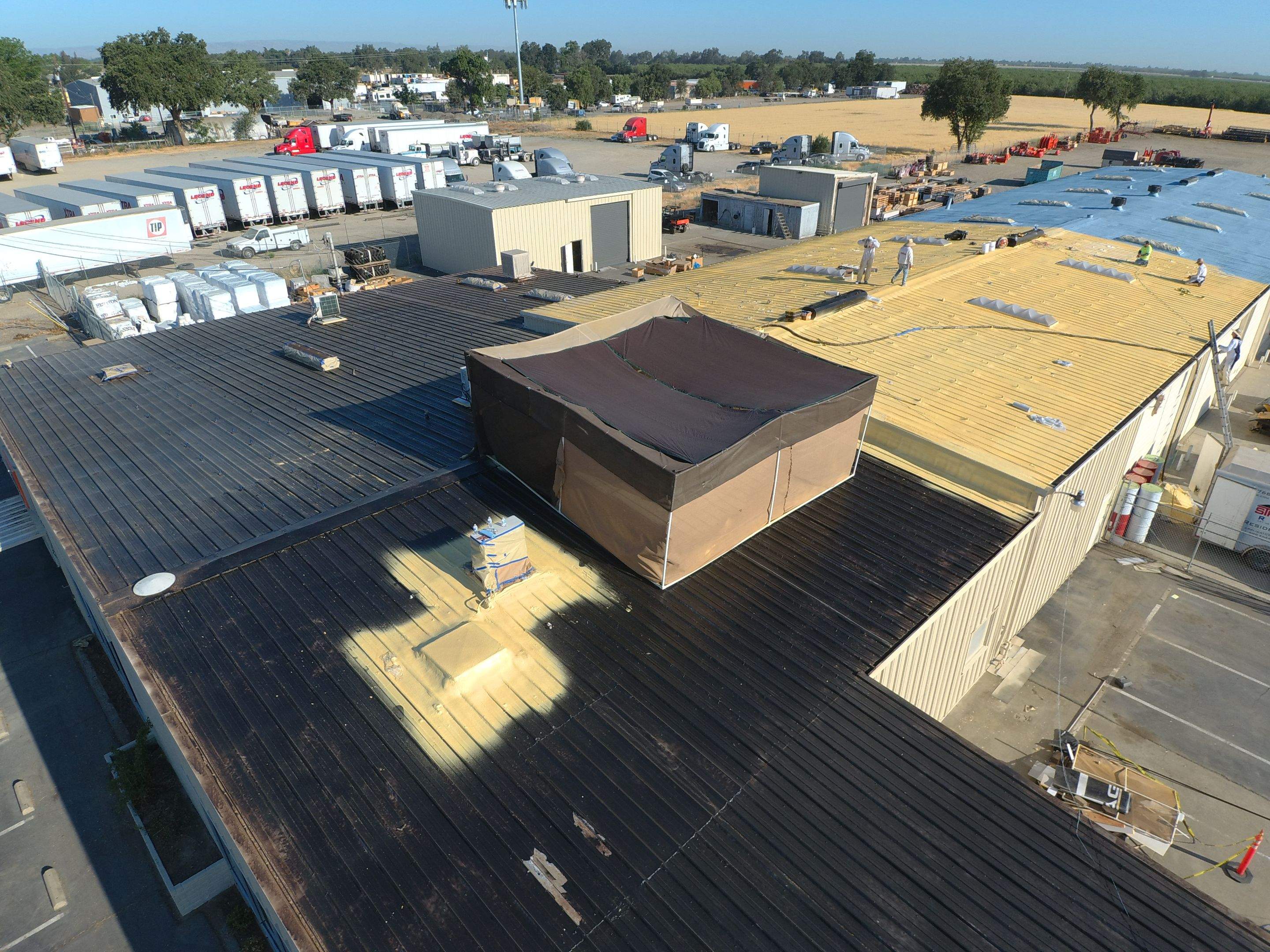Spray foam and coatings using Conklin Benchmark/PUMA XL coatings and spray foam by Straight Edge Roofing Inc