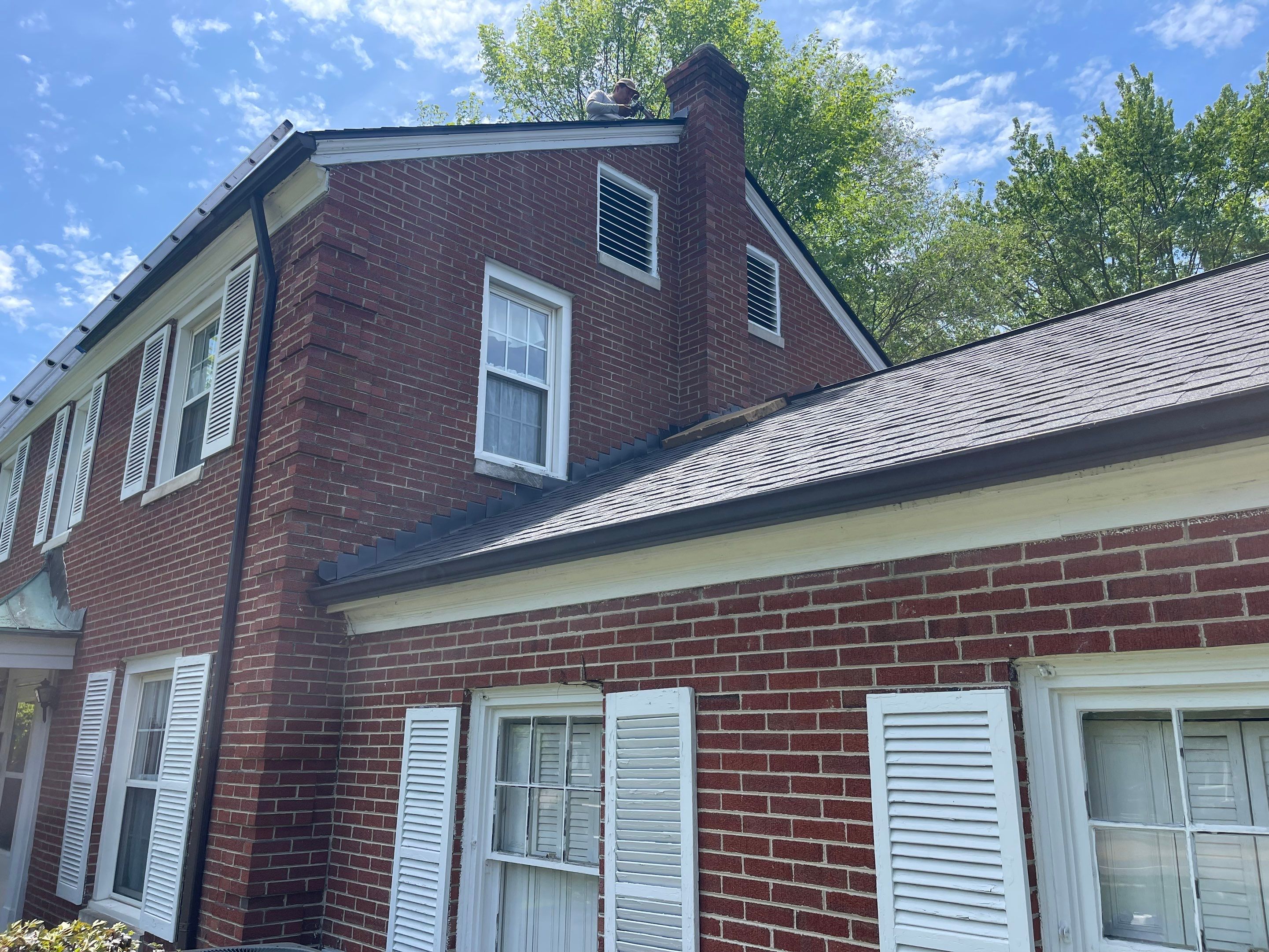 Oakridge Onyx Black and Black Gutters by 317 Roofing & Restorations