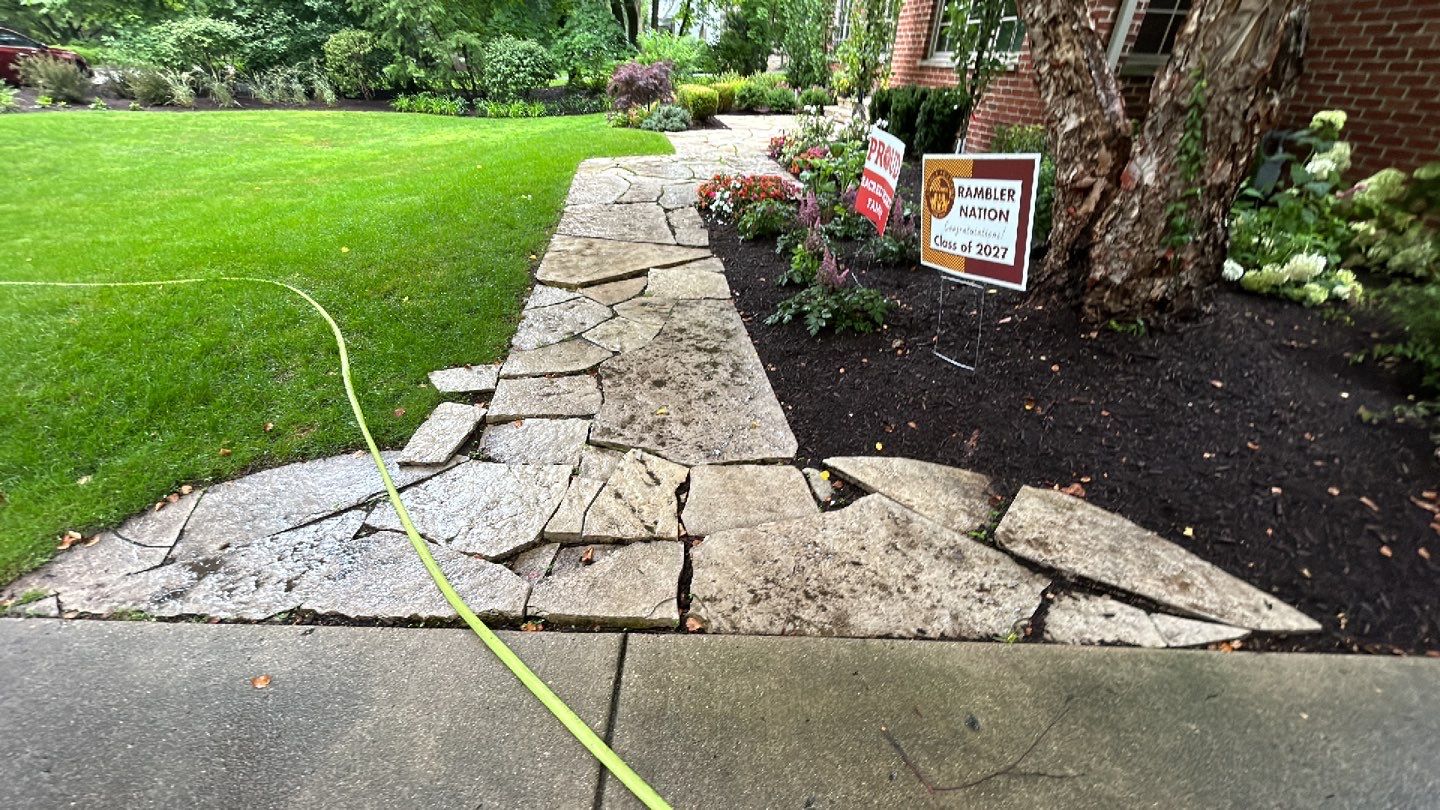 Exterior Stone and Concrete Surface Cleaning by Northern Power Washing LLC.