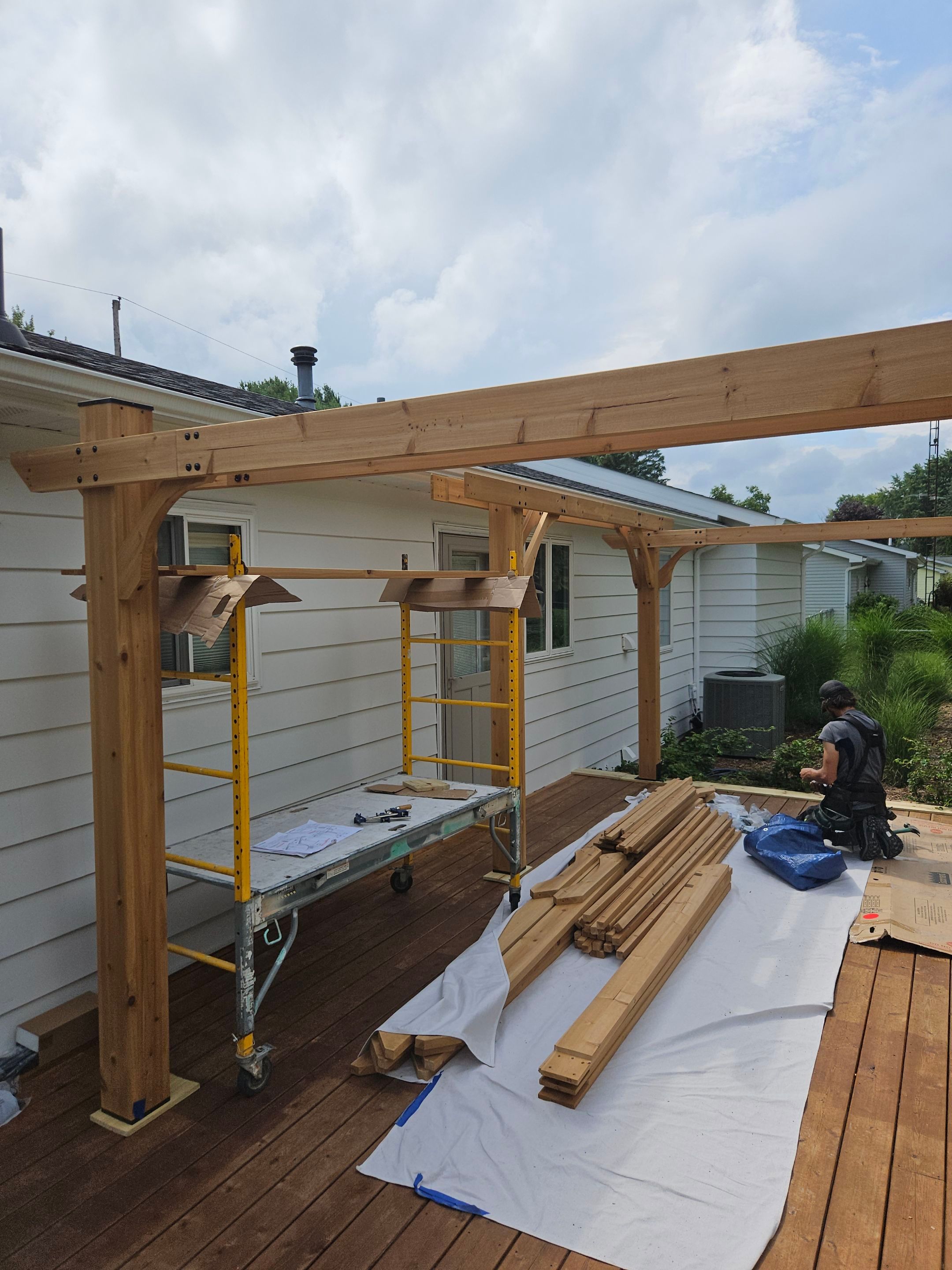 New Pergola by Clark Builders LLC